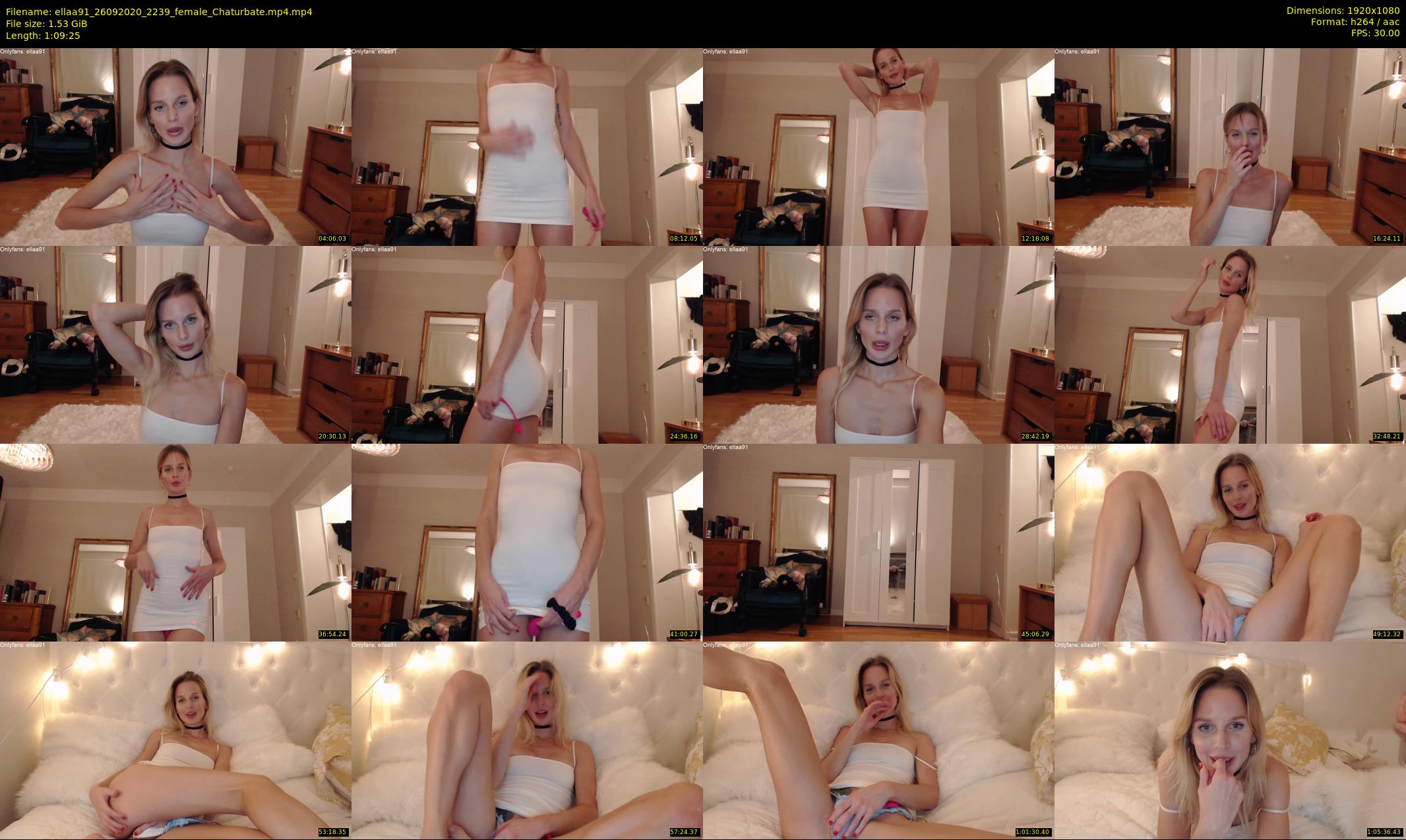 ellaa91 — 70 minute Chaturbate female cam show recording, 1080p, Sep 26, 2020