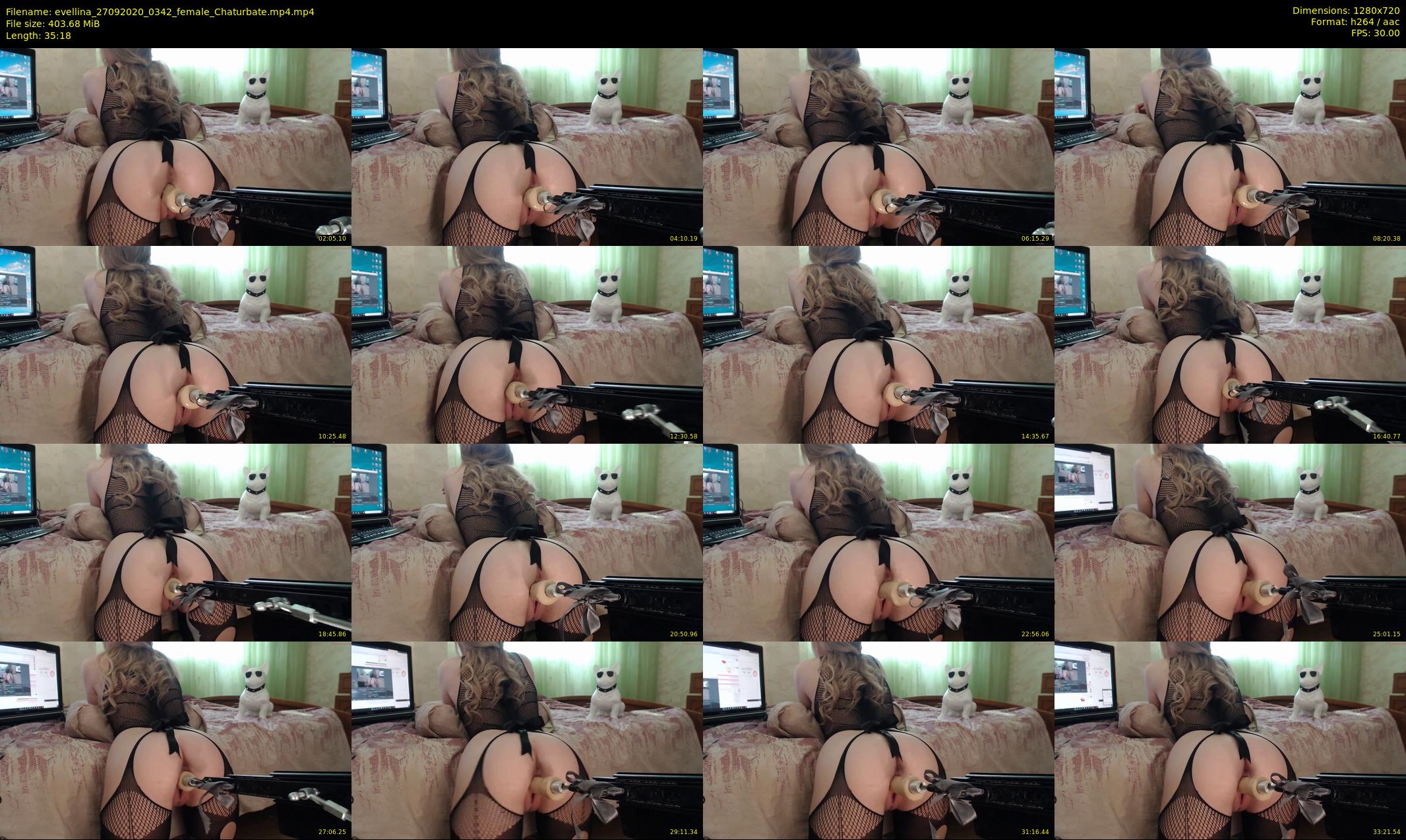 evellina — 36 minute Chaturbate female cam show recording, 720p, Sep 27, 2020