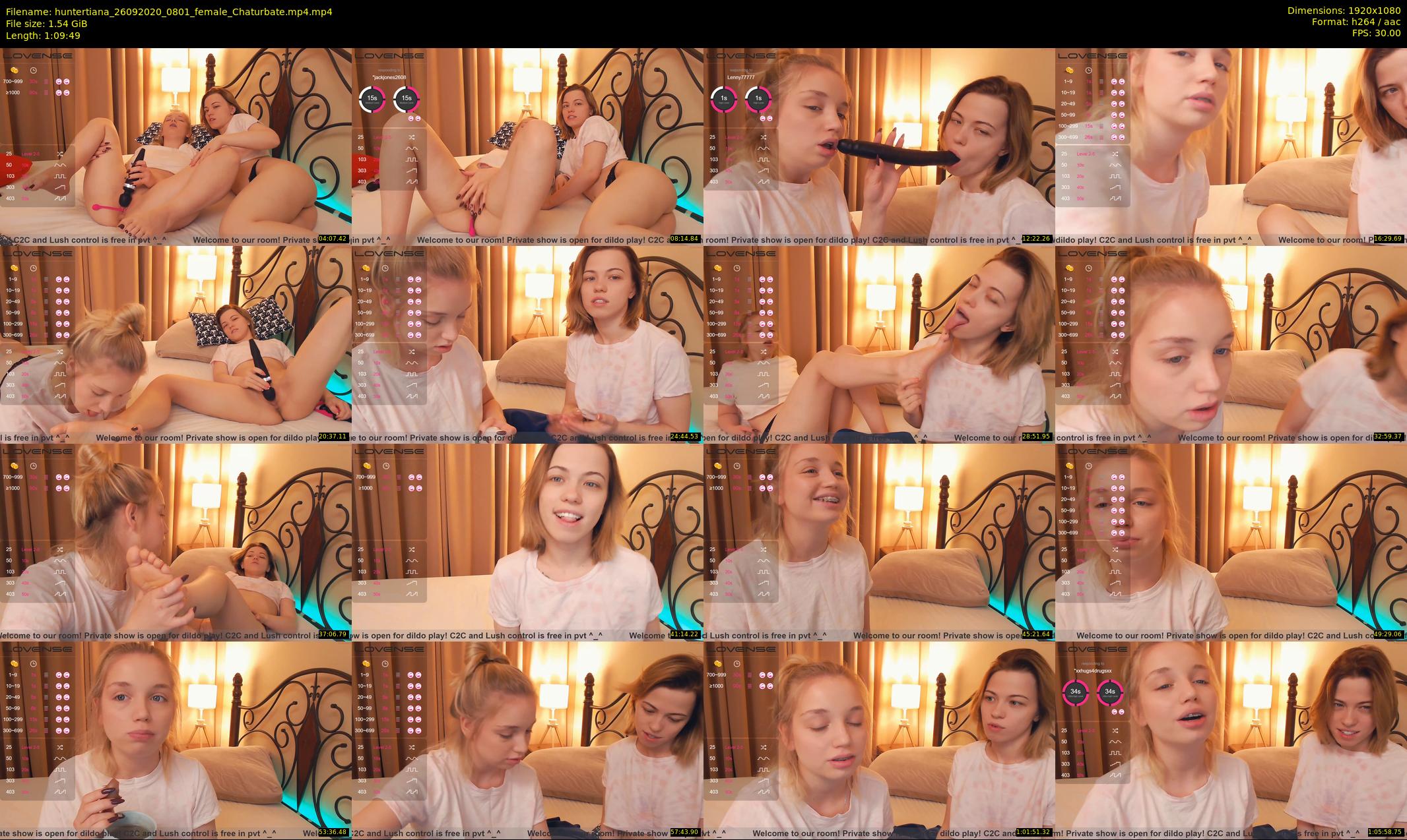 huntertiana — 70 minute Chaturbate female cam show recording, 1080p, Sep 26, 2020