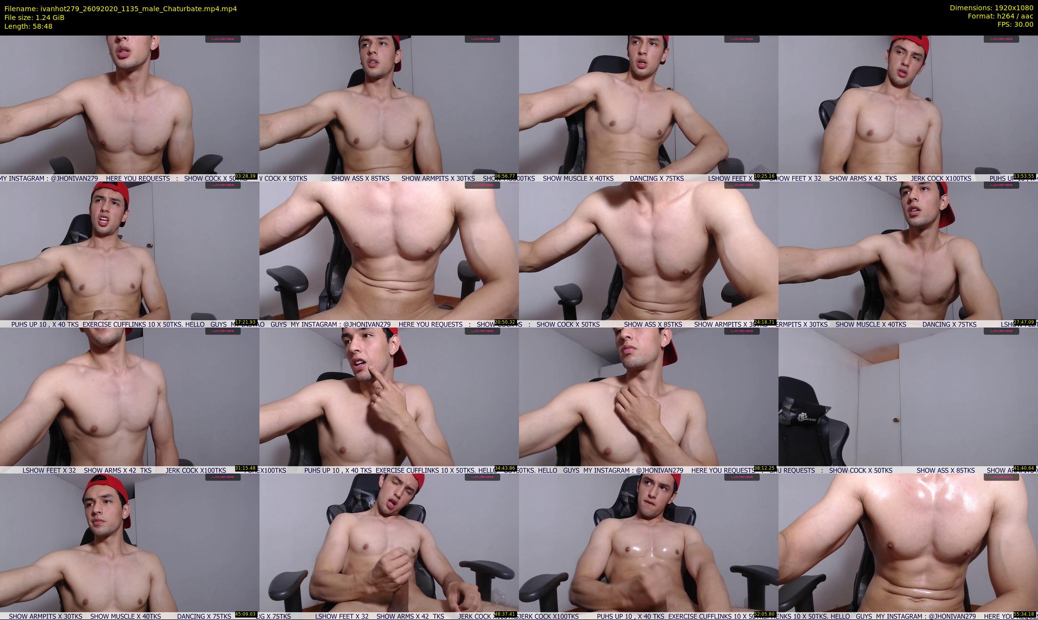 ivanhot279 — 59 minute Chaturbate male cam show recording, 1080p, Sep 26, 2020