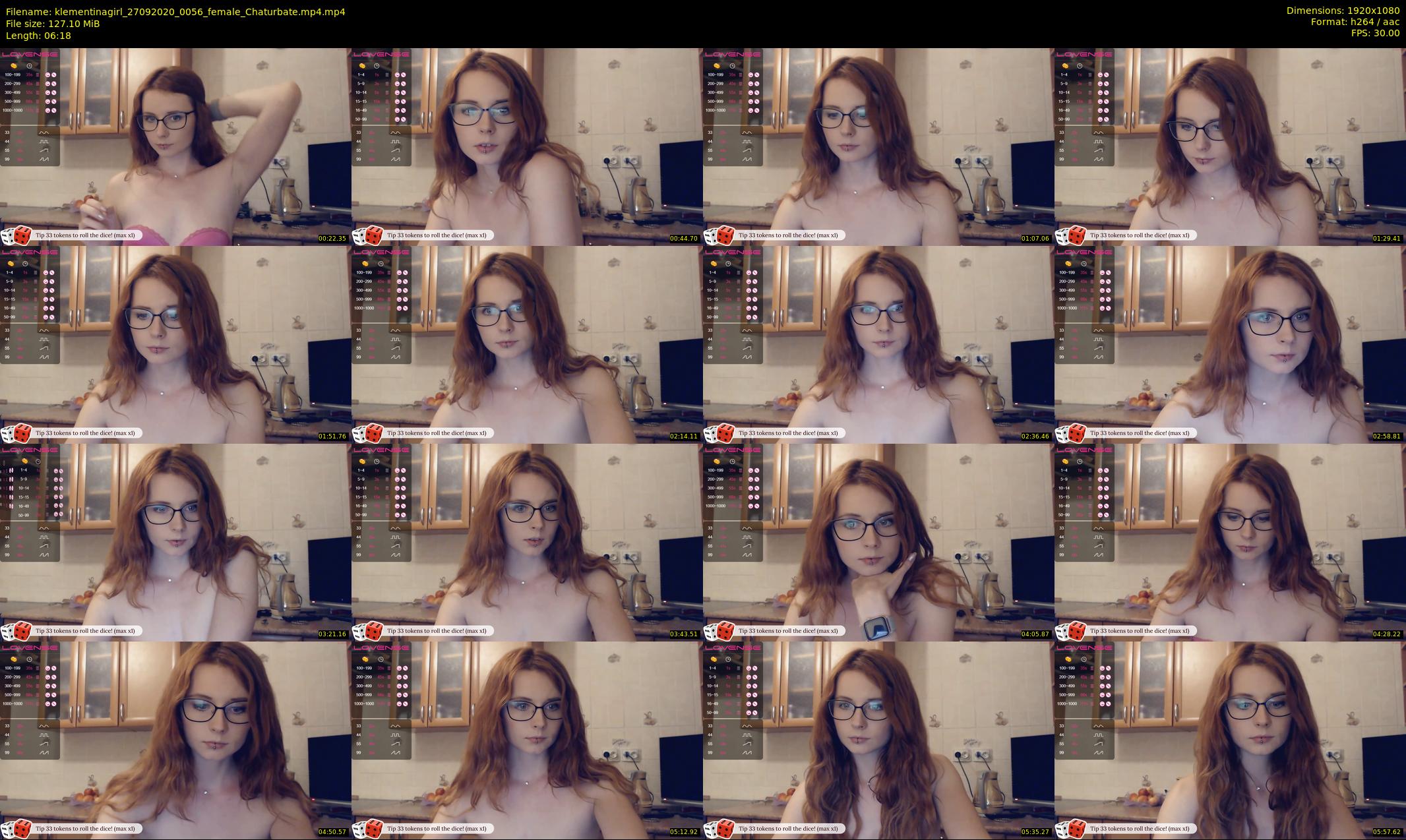 klementinagirl — 7 minute Chaturbate female cam show recording, 1080p, Sep 27, 2020