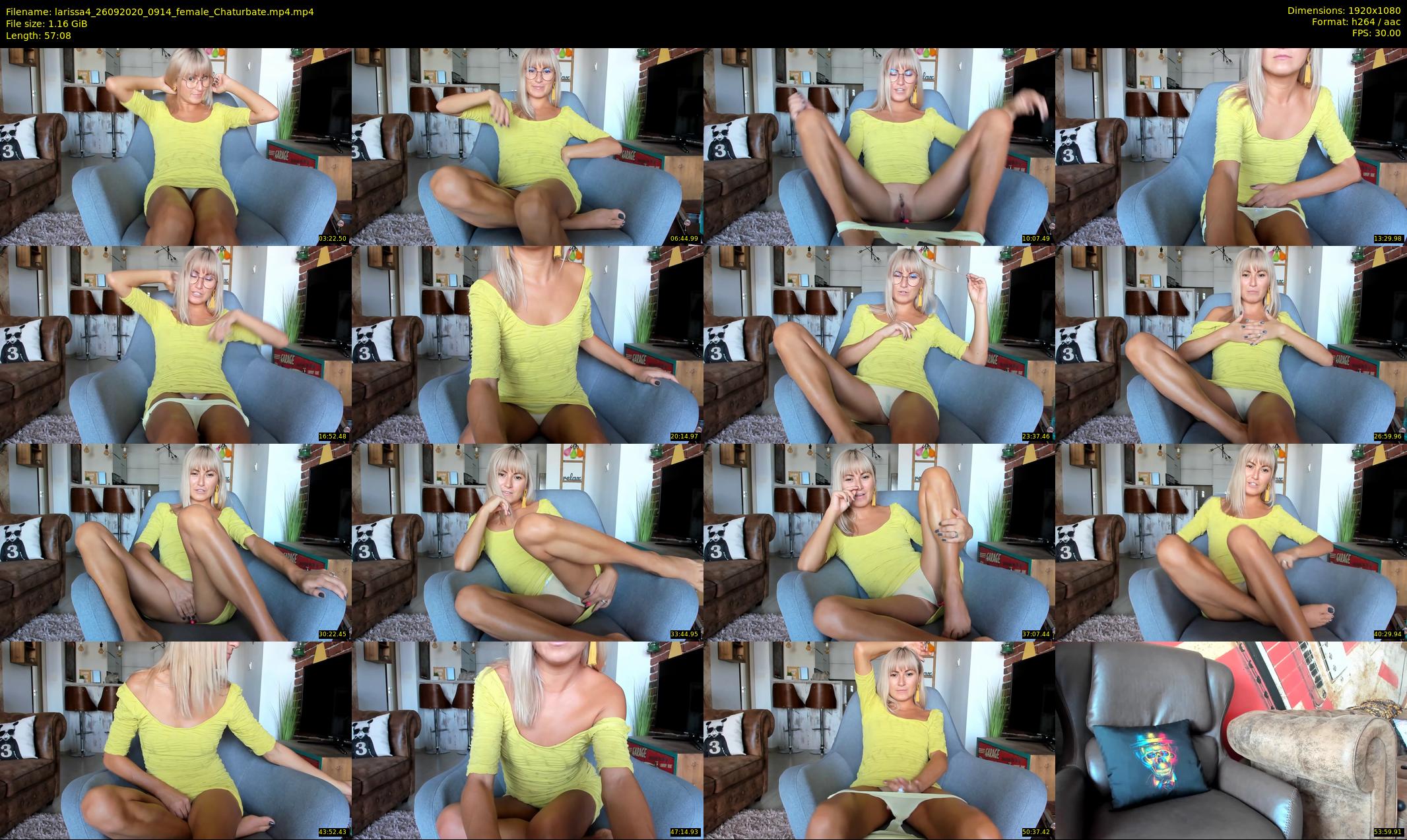 larissa4 — 58 minute Chaturbate female cam show recording, 1080p, Sep 26, 2020