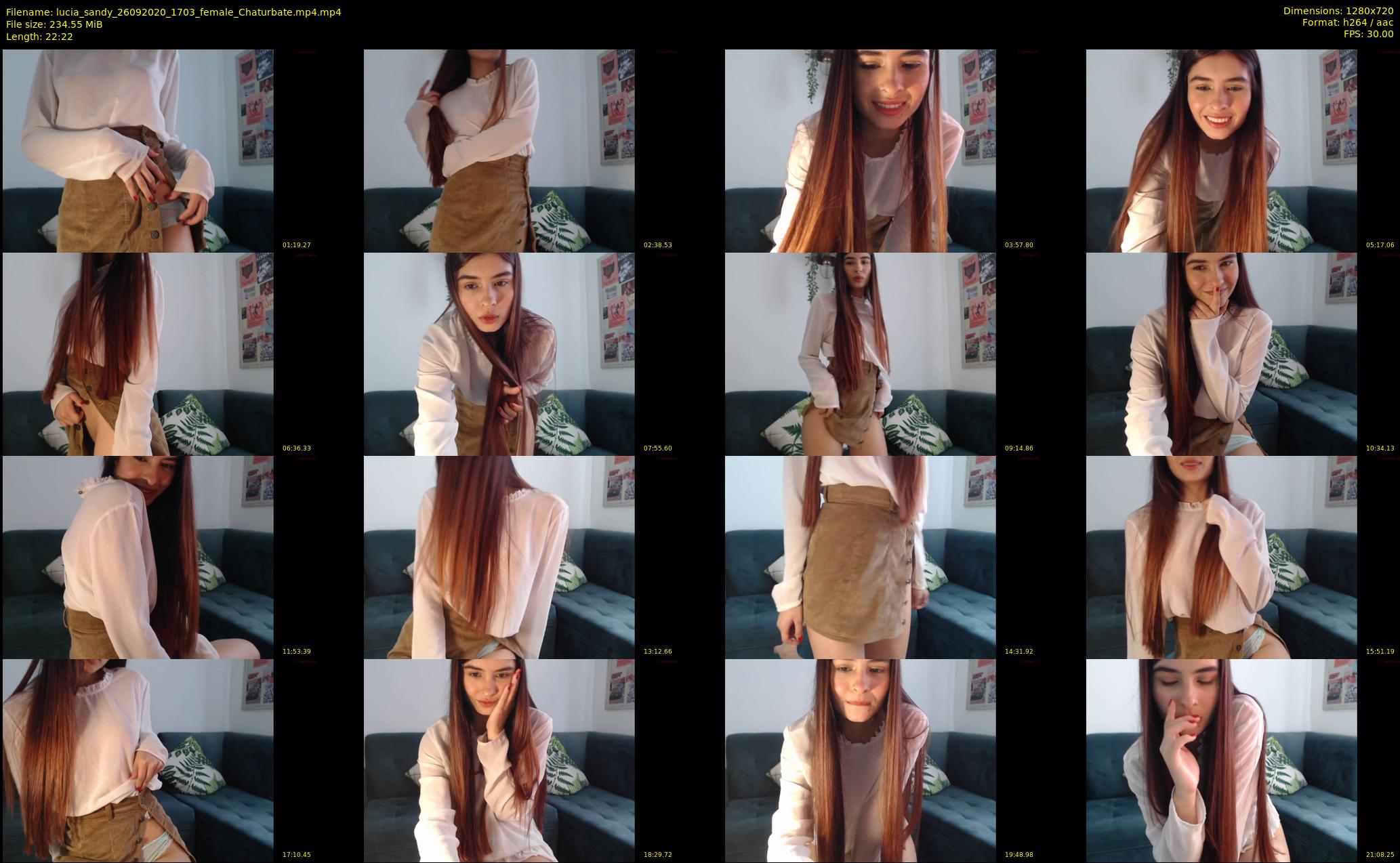 lucia_sandy — 23 minute Chaturbate female cam show recording, 720p, Sep 26, 2020