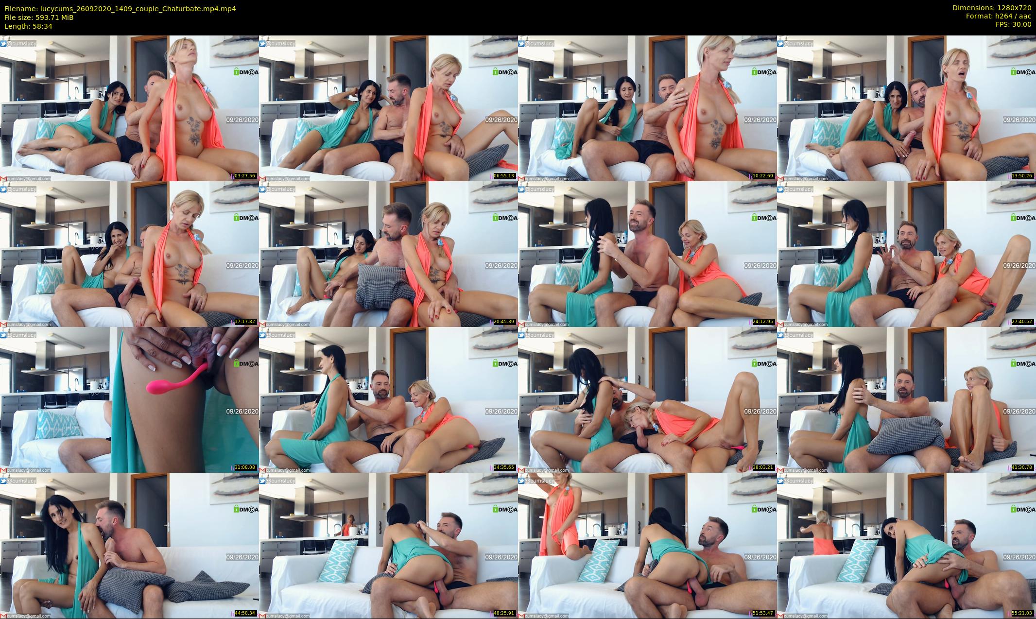 lucycums — 59 minute Chaturbate couple cam show recording, 720p, Sep 26, 2020