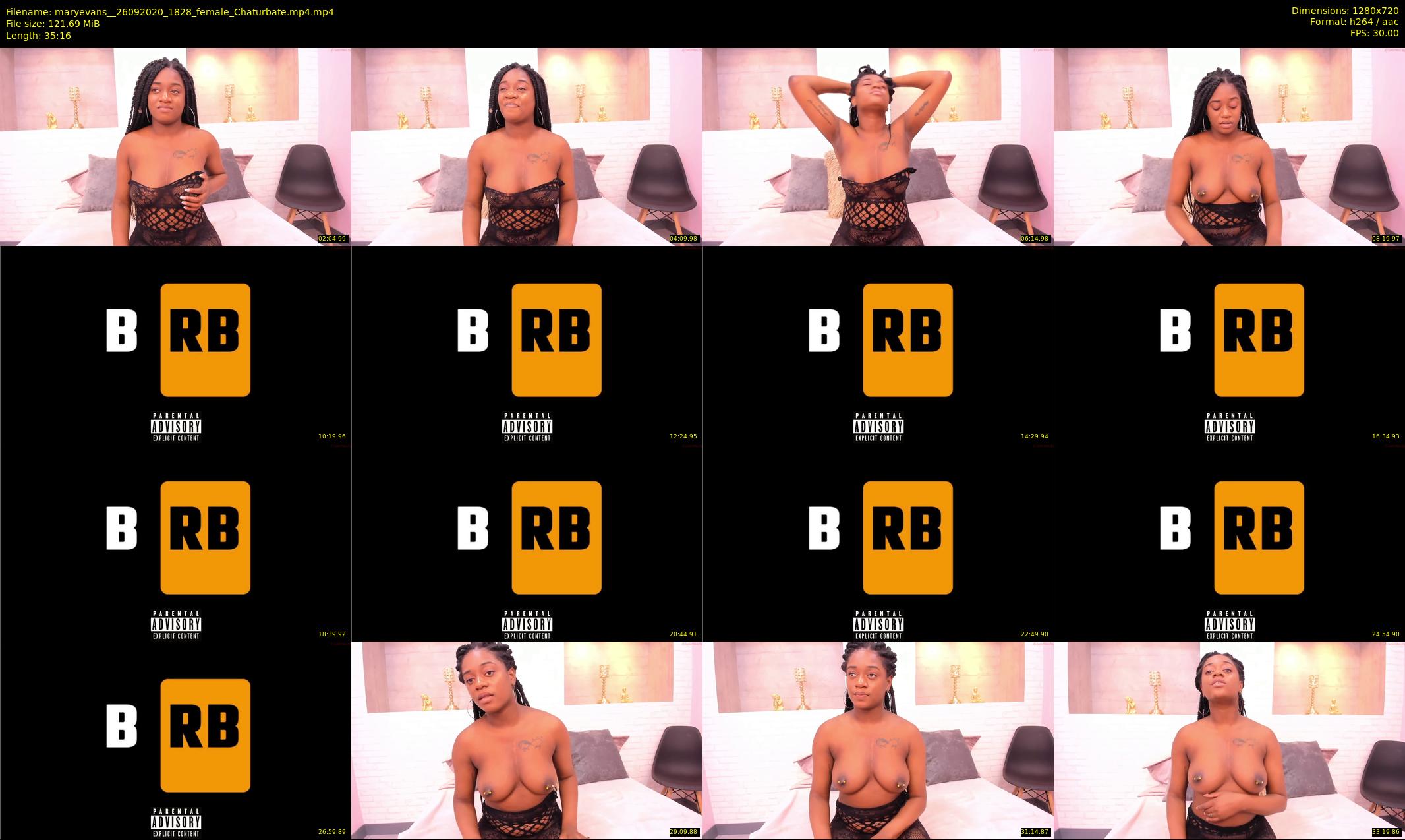 maryevans_ — 36 minute Chaturbate female cam show recording, 720p, Sep 26, 2020