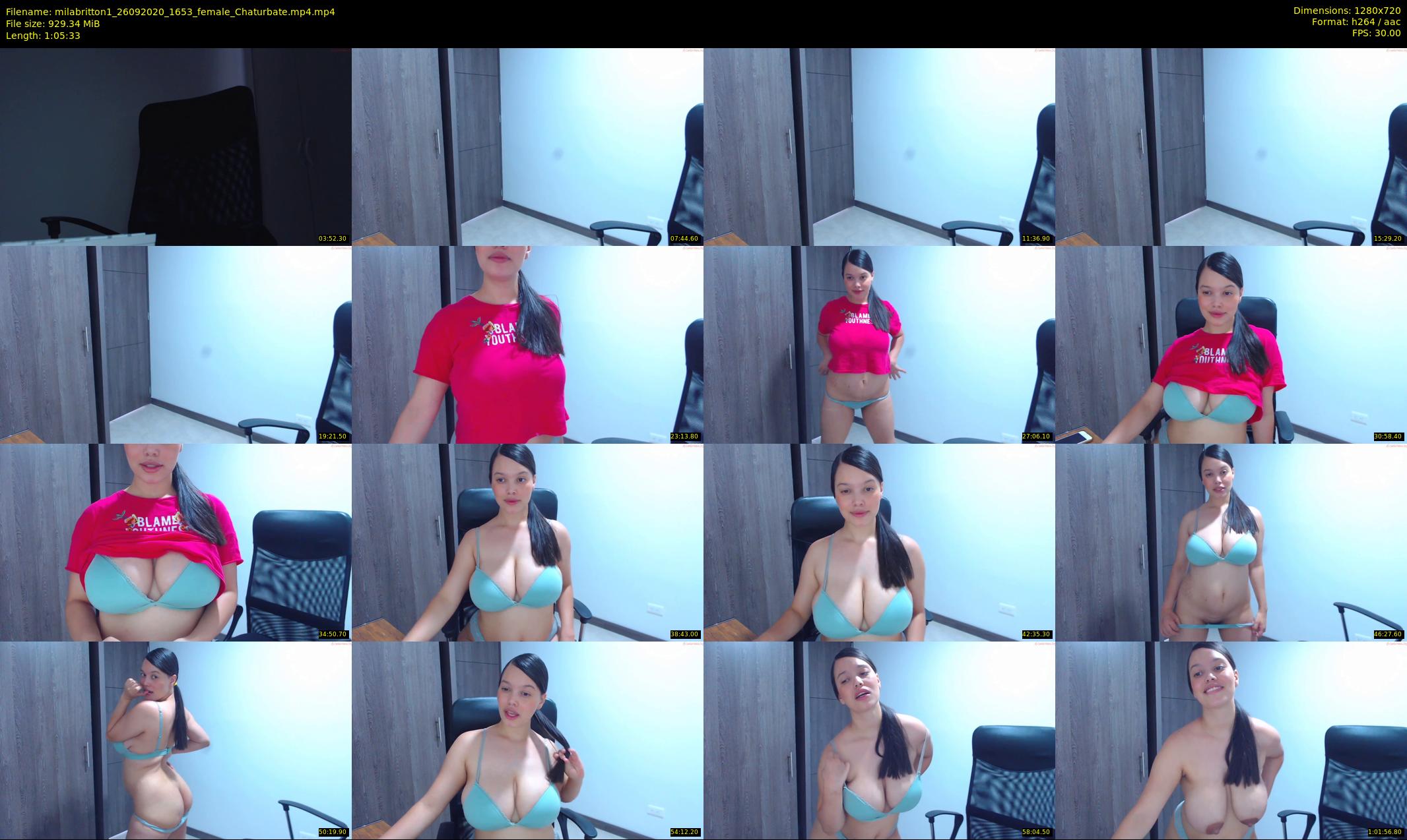 milabritton1 — 66 minute Chaturbate female cam show recording, 720p, Sep 26, 2020