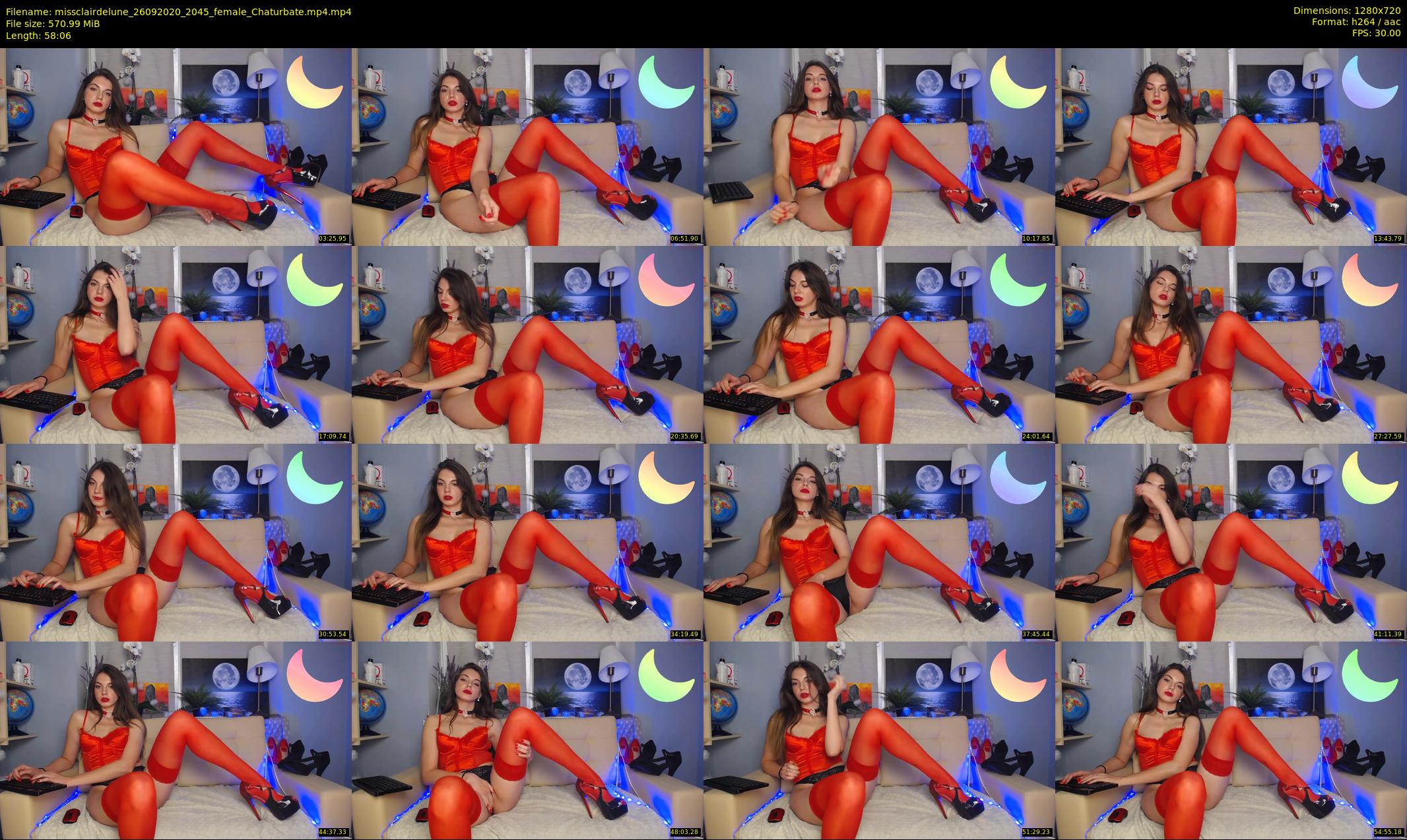 missclairdelune — 59 minute Chaturbate female cam show recording, 720p, Sep 26, 2020