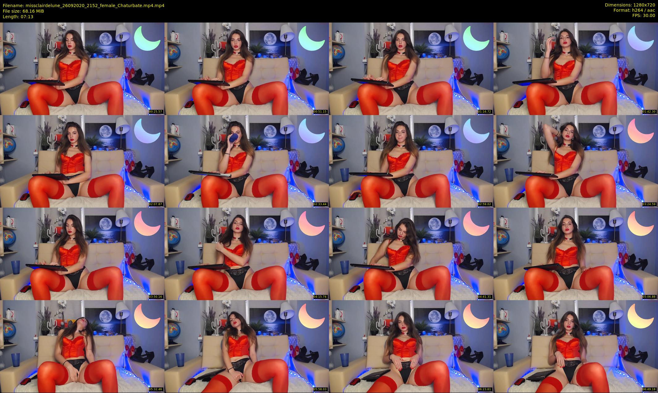 missclairdelune — 8 minute Chaturbate female cam show recording, 720p, Sep 26, 2020