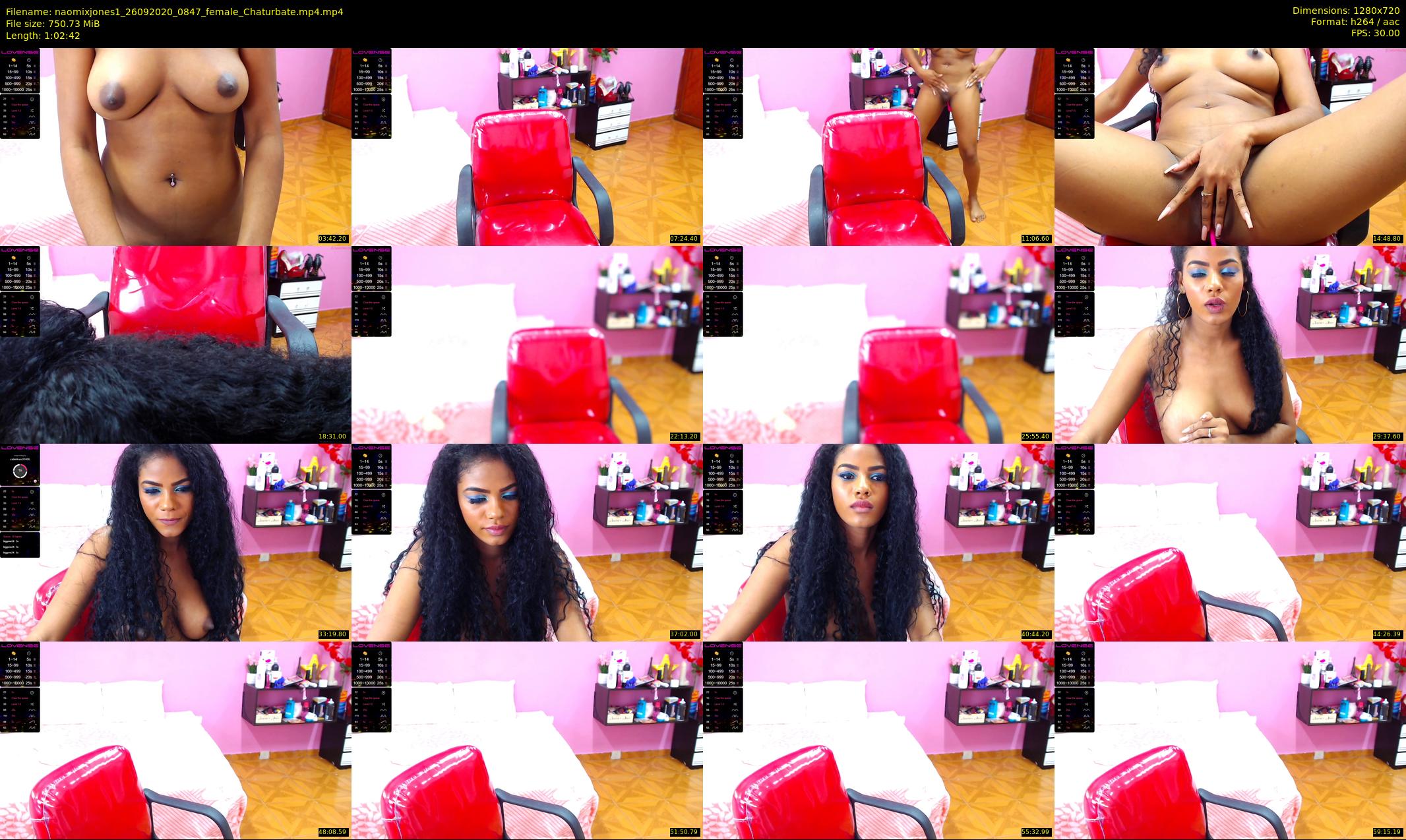 naomixjones1 — 63 minute Chaturbate female cam show recording, 720p, Sep 26, 2020