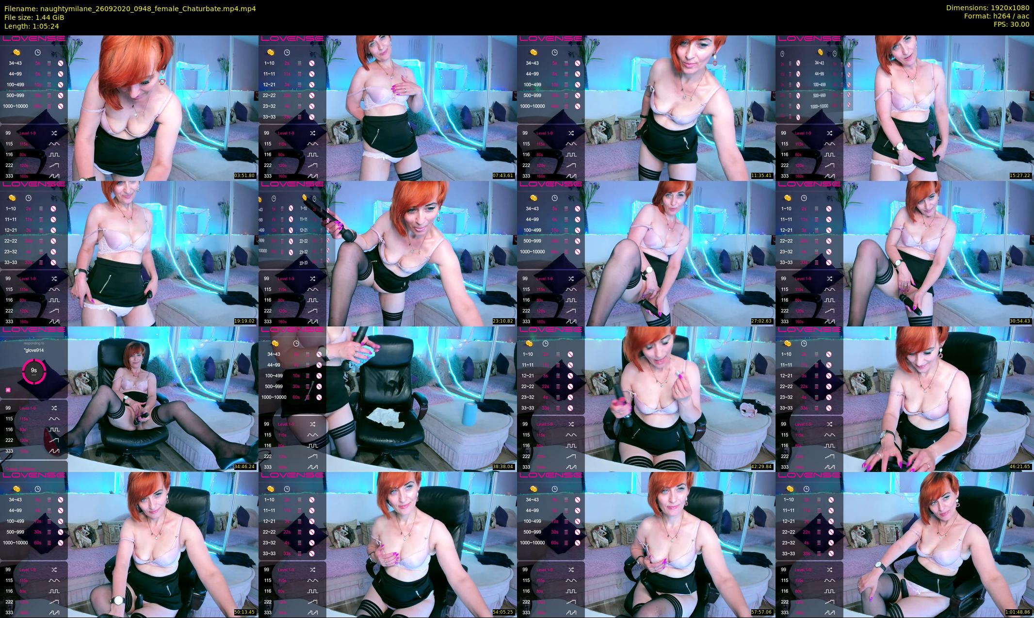 naughtymilane — 66 minute Chaturbate female cam show recording, 1080p, Sep 26, 2020