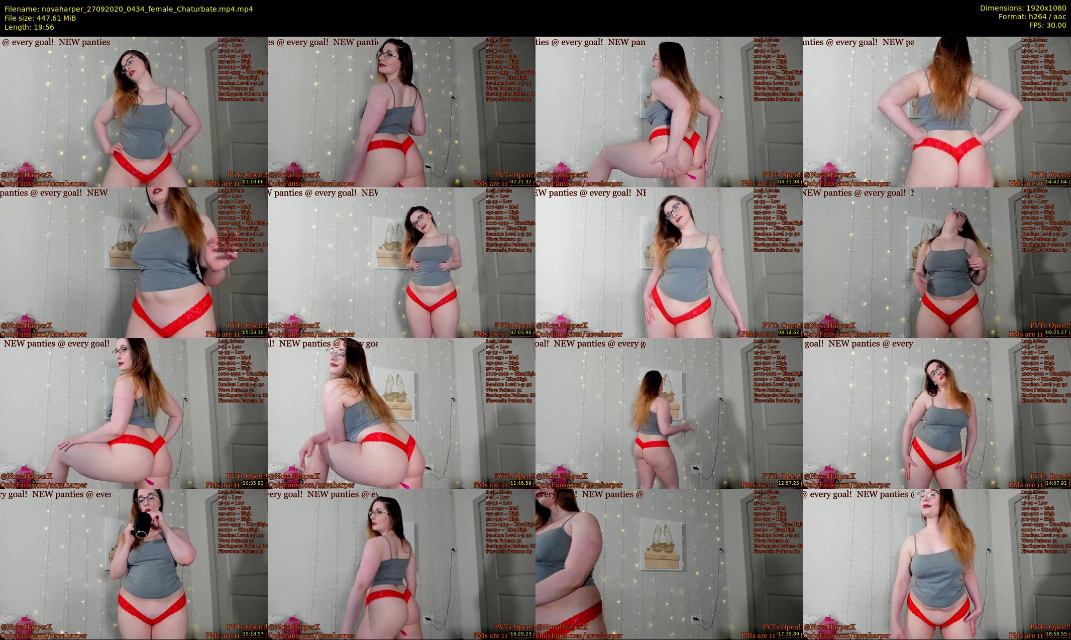 novaharper — 20 minute Chaturbate female cam show recording, 1080p, Sep 27, 2020