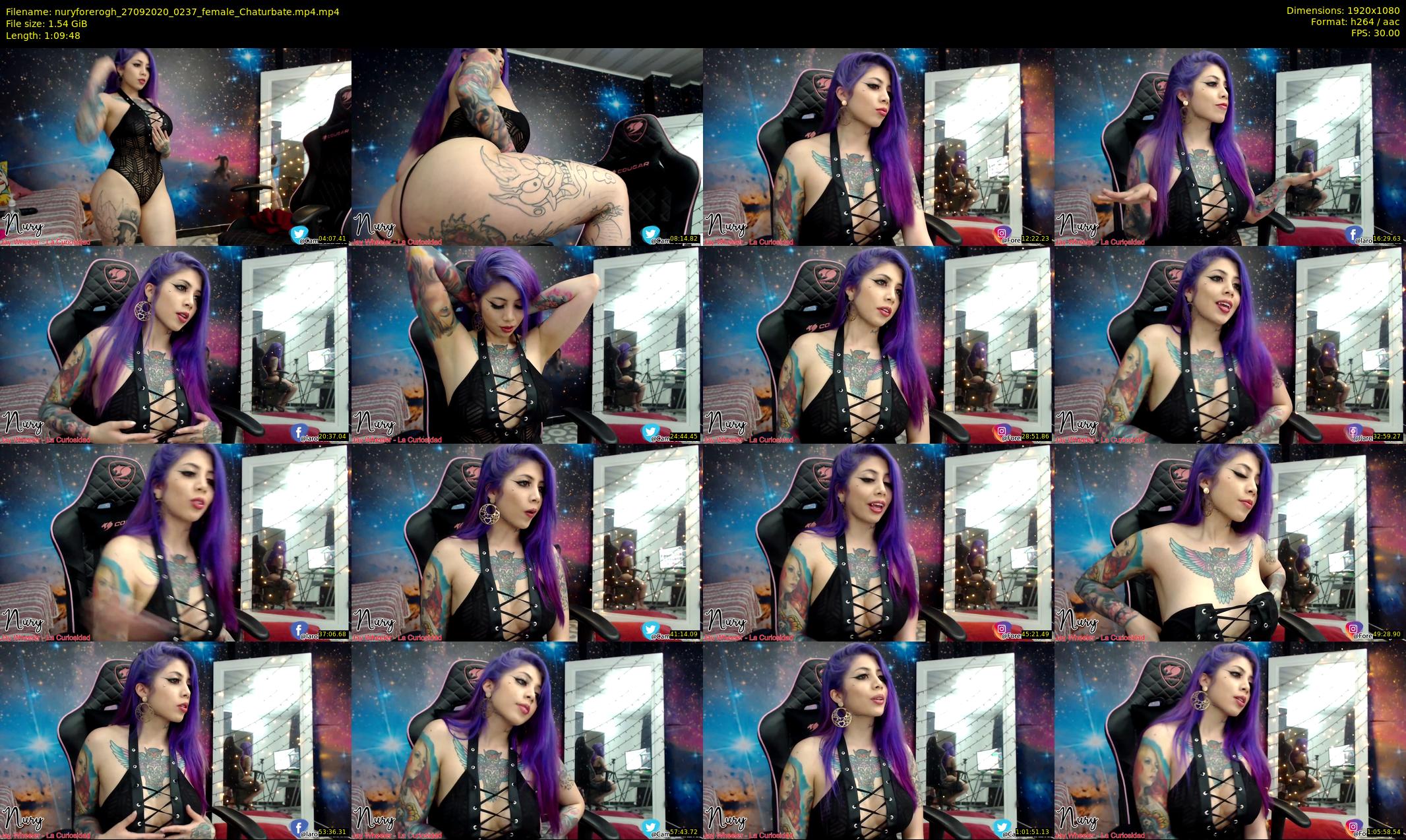 nuryforerogh — 70 minute Chaturbate female cam show recording, 1080p, Sep 27, 2020