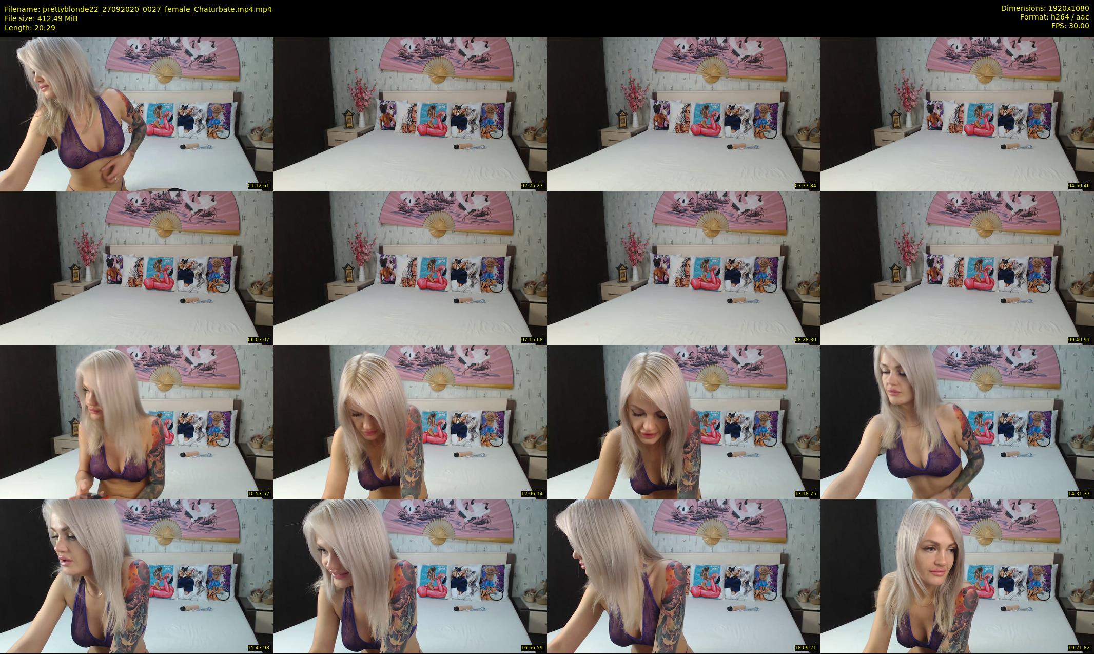 prettyblonde22 — 21 minute Chaturbate female cam show recording, 1080p, Sep 27, 2020