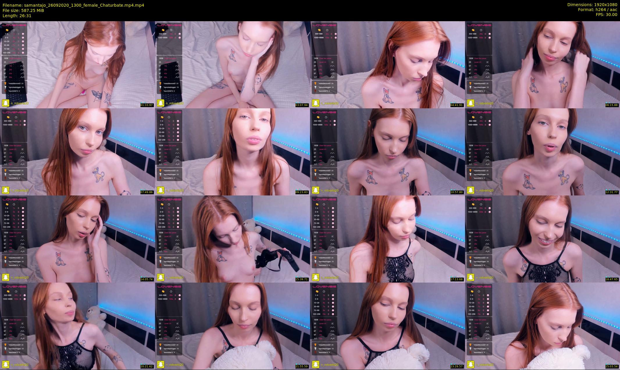 samantajo — 27 minute Chaturbate female cam show recording, 1080p, Sep 26, 2020