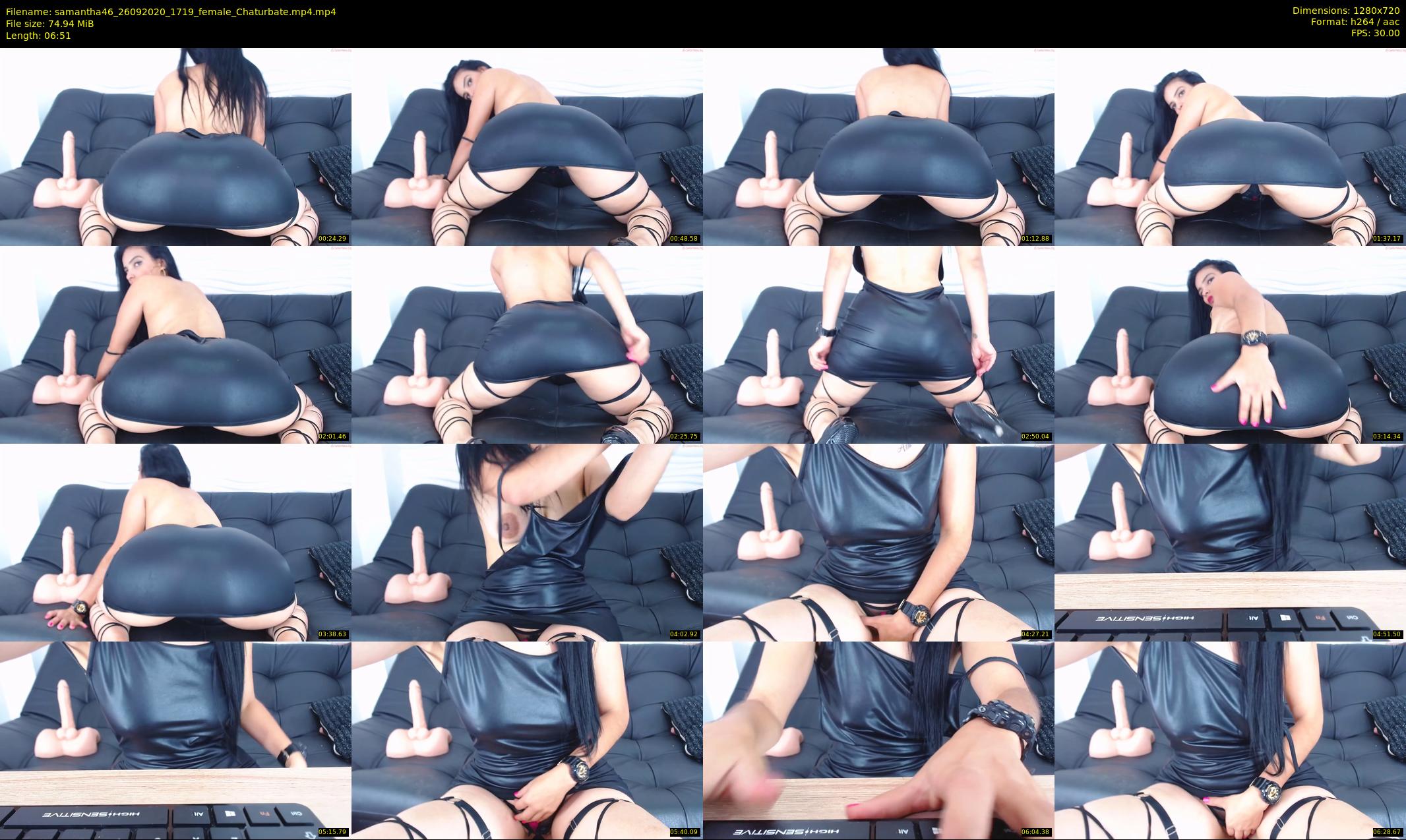 samantha46 — 7 minute Chaturbate female cam show recording, 720p, Sep 26, 2020