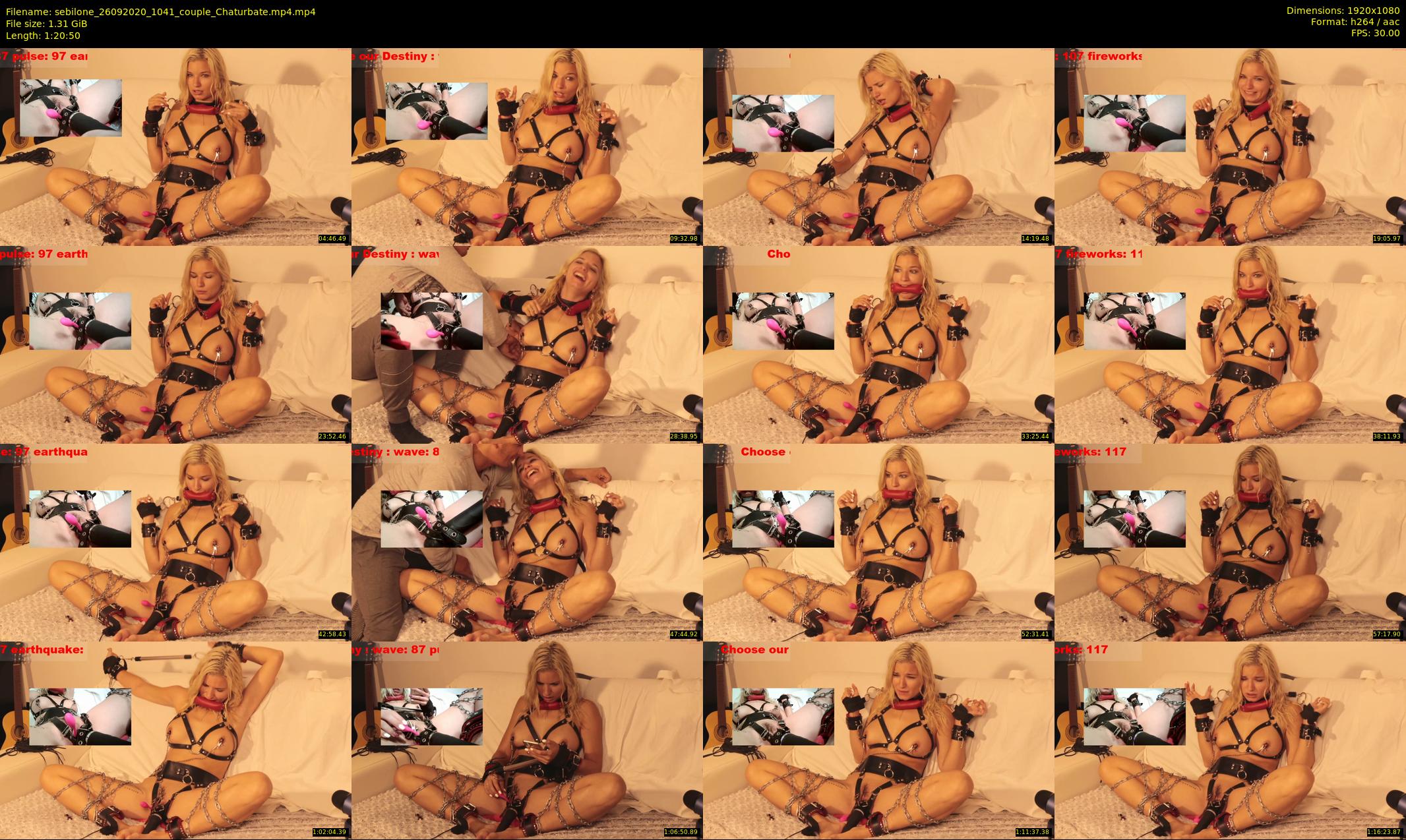 sebilone — 81 minute Chaturbate couple cam show recording, 1080p, Sep 26, 2020
