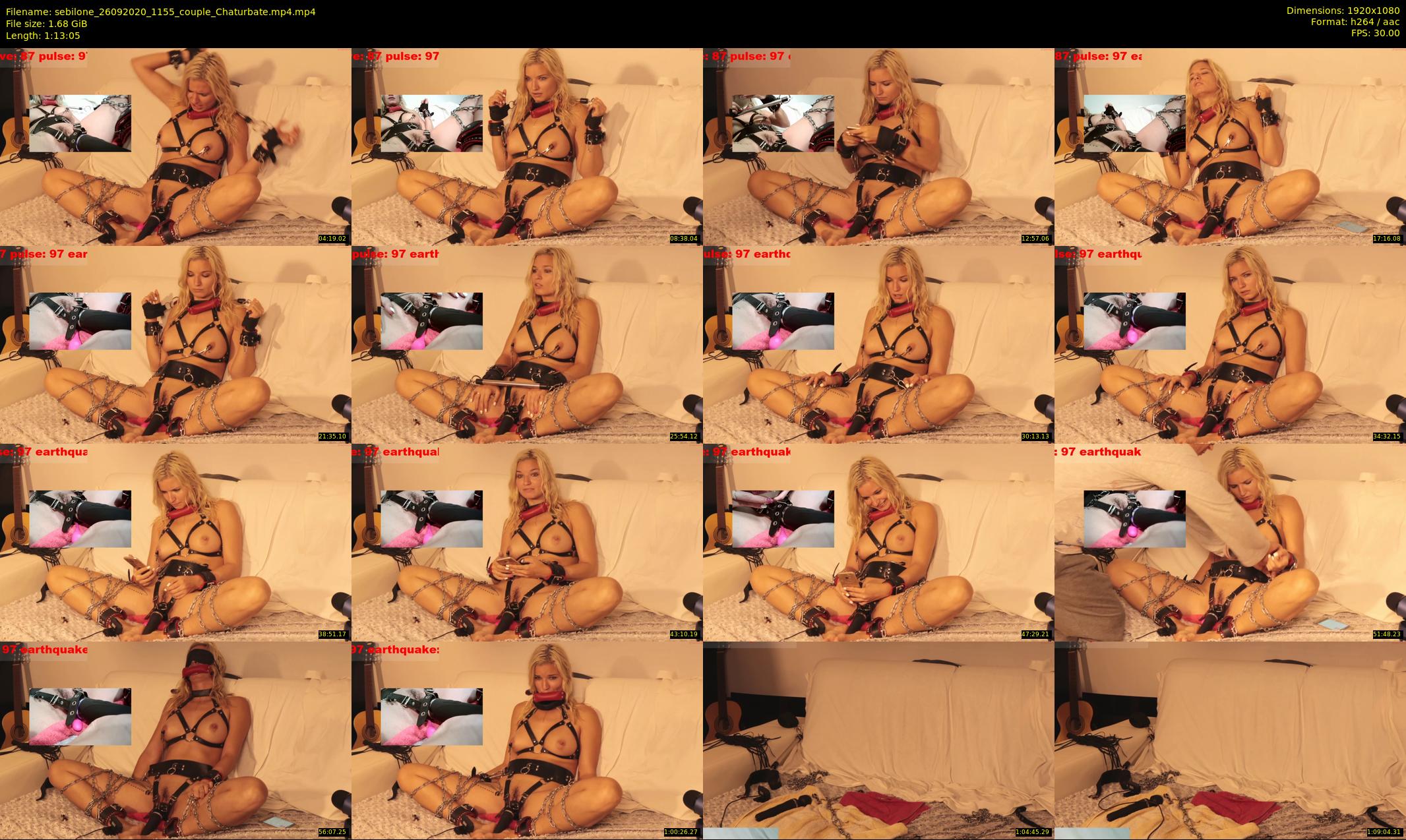sebilone — 74 minute Chaturbate couple cam show recording, 1080p, Sep 26, 2020