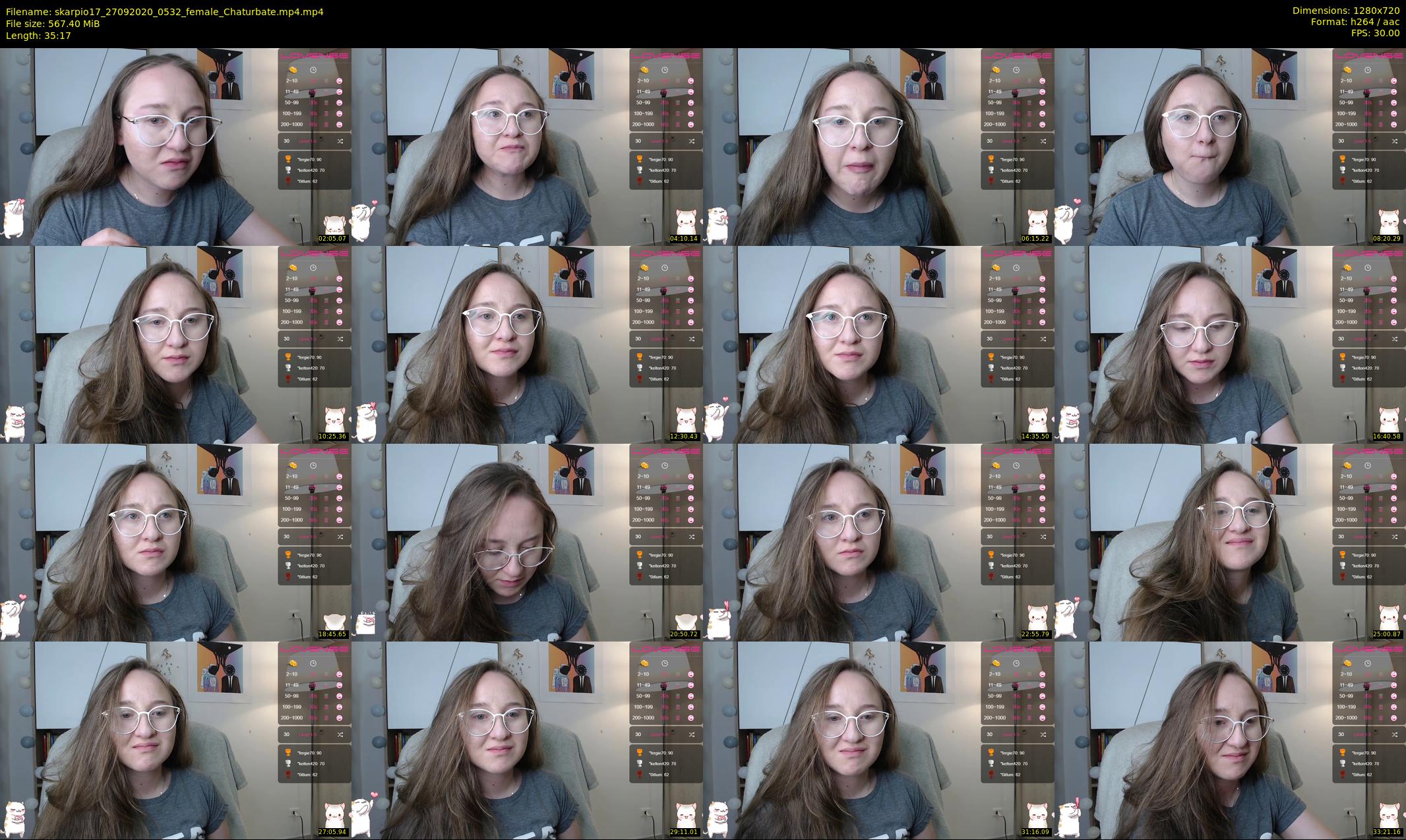 skarpio17 — 36 minute Chaturbate female cam show recording, 720p, Sep 27, 2020