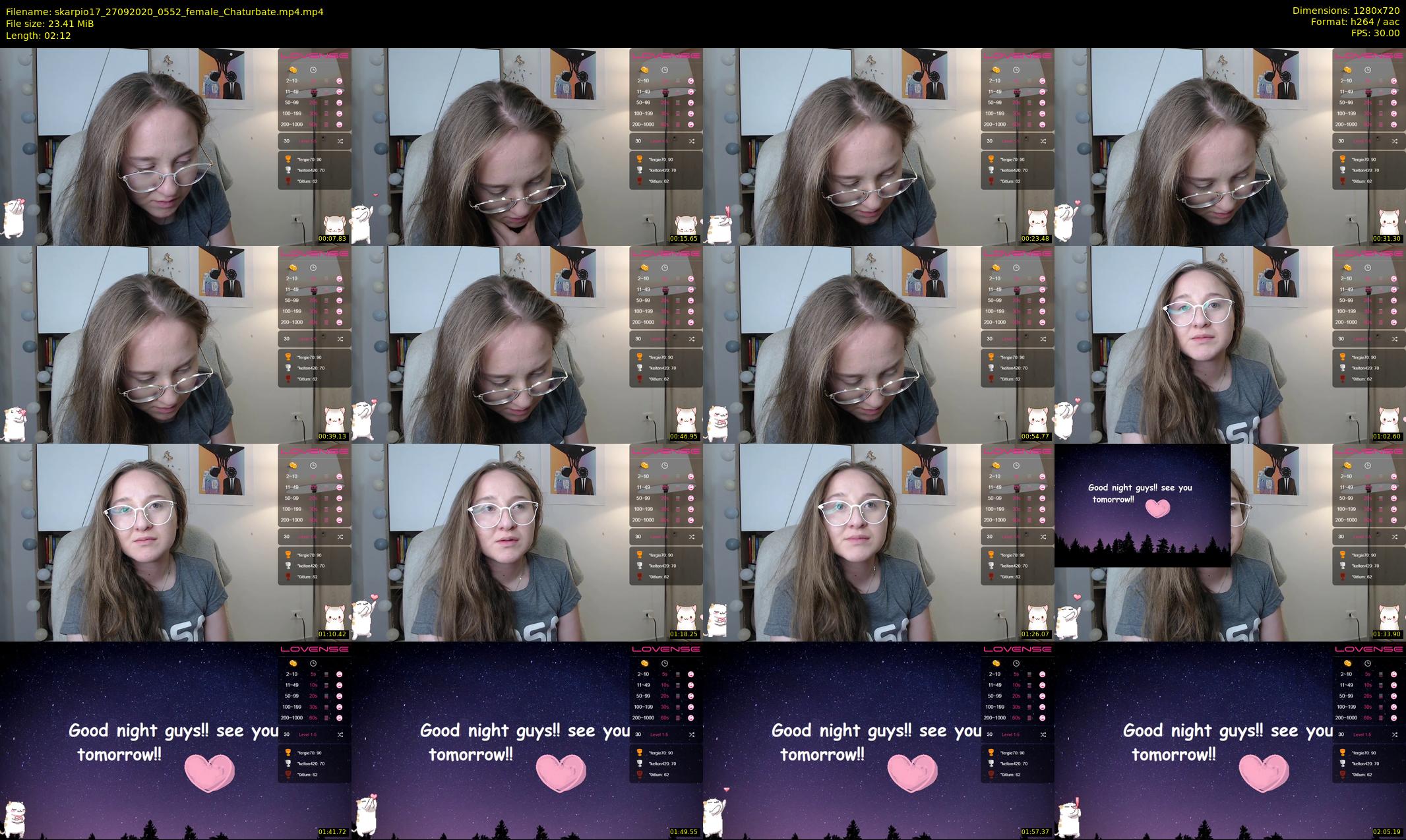 skarpio17 — 3 minute Chaturbate female cam show recording, 720p, Sep 27, 2020