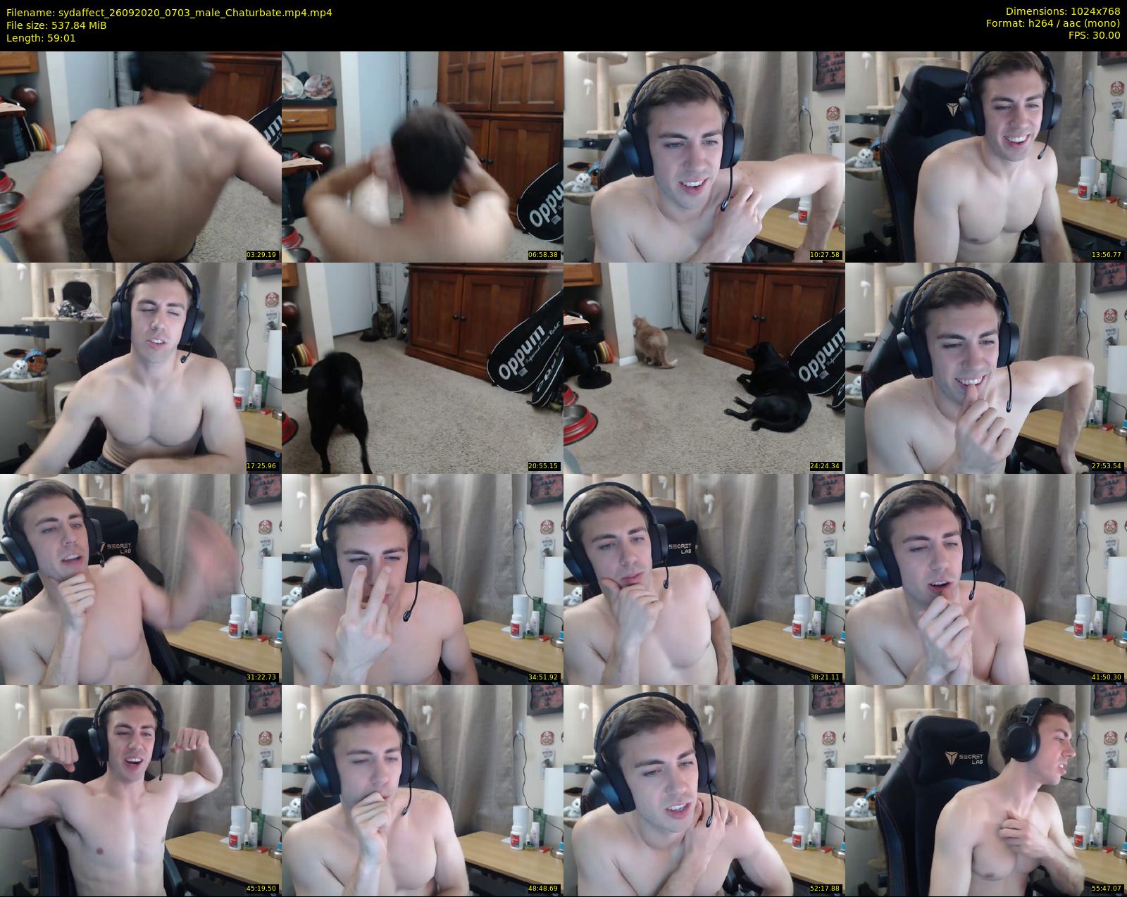 sydaffect — 60 minute Chaturbate male cam show recording, 720p, Sep 26, 2020