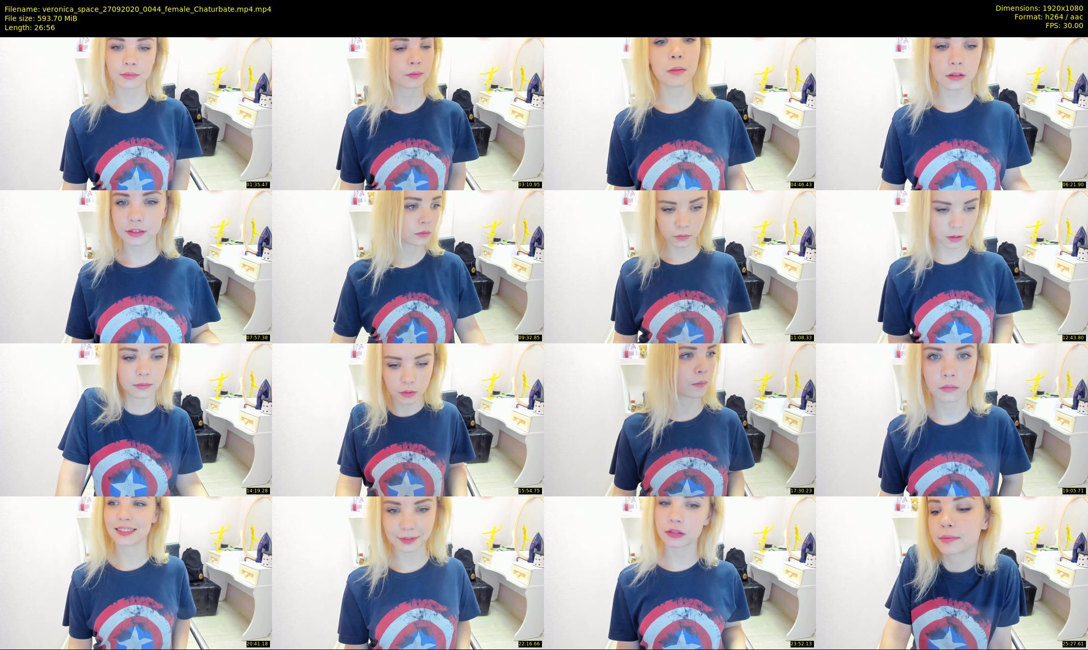 veronica_space — 27 minute Chaturbate female cam show recording, 1080p, Sep 27, 2020