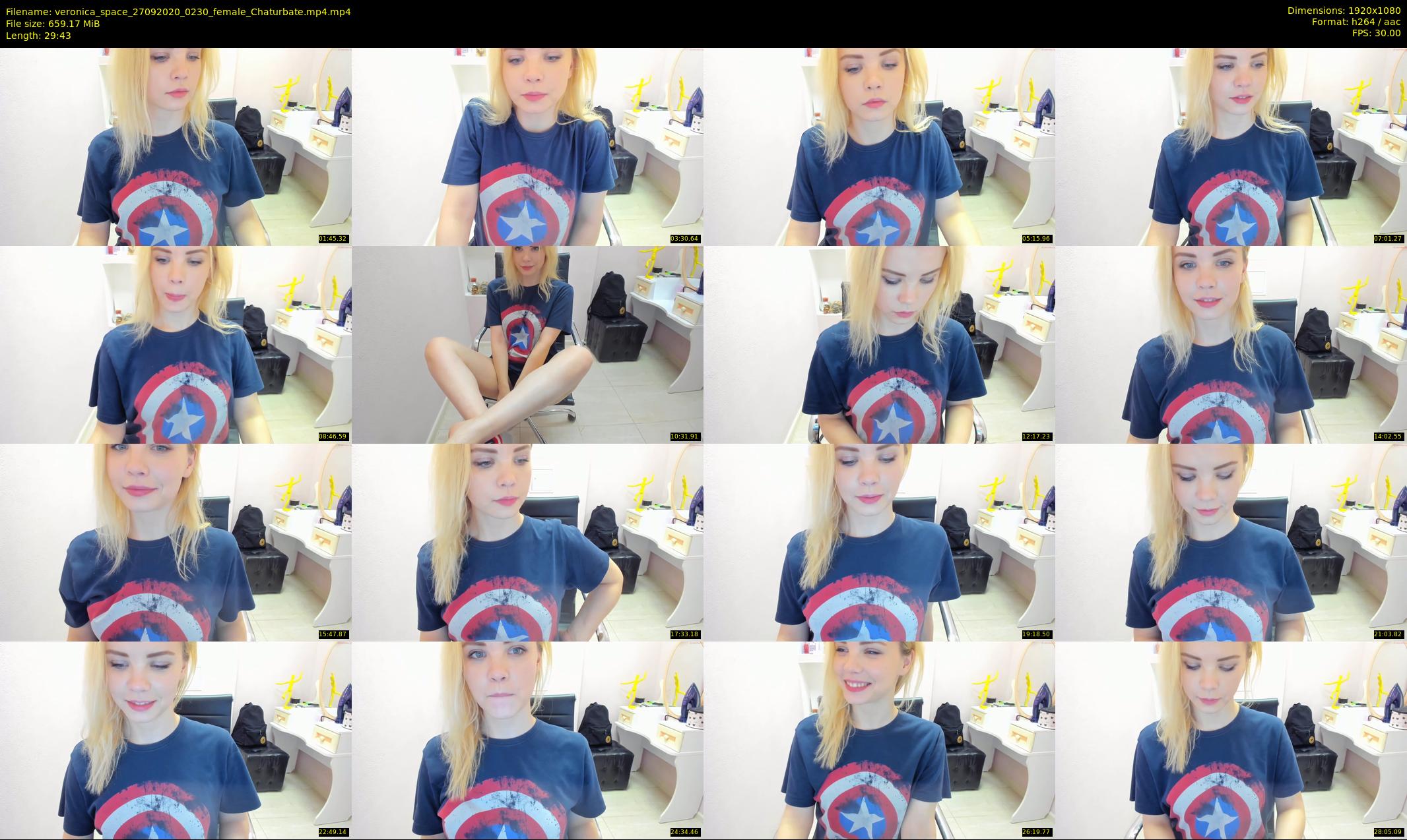 veronica_space — 30 minute Chaturbate female cam show recording, 1080p, Sep 27, 2020