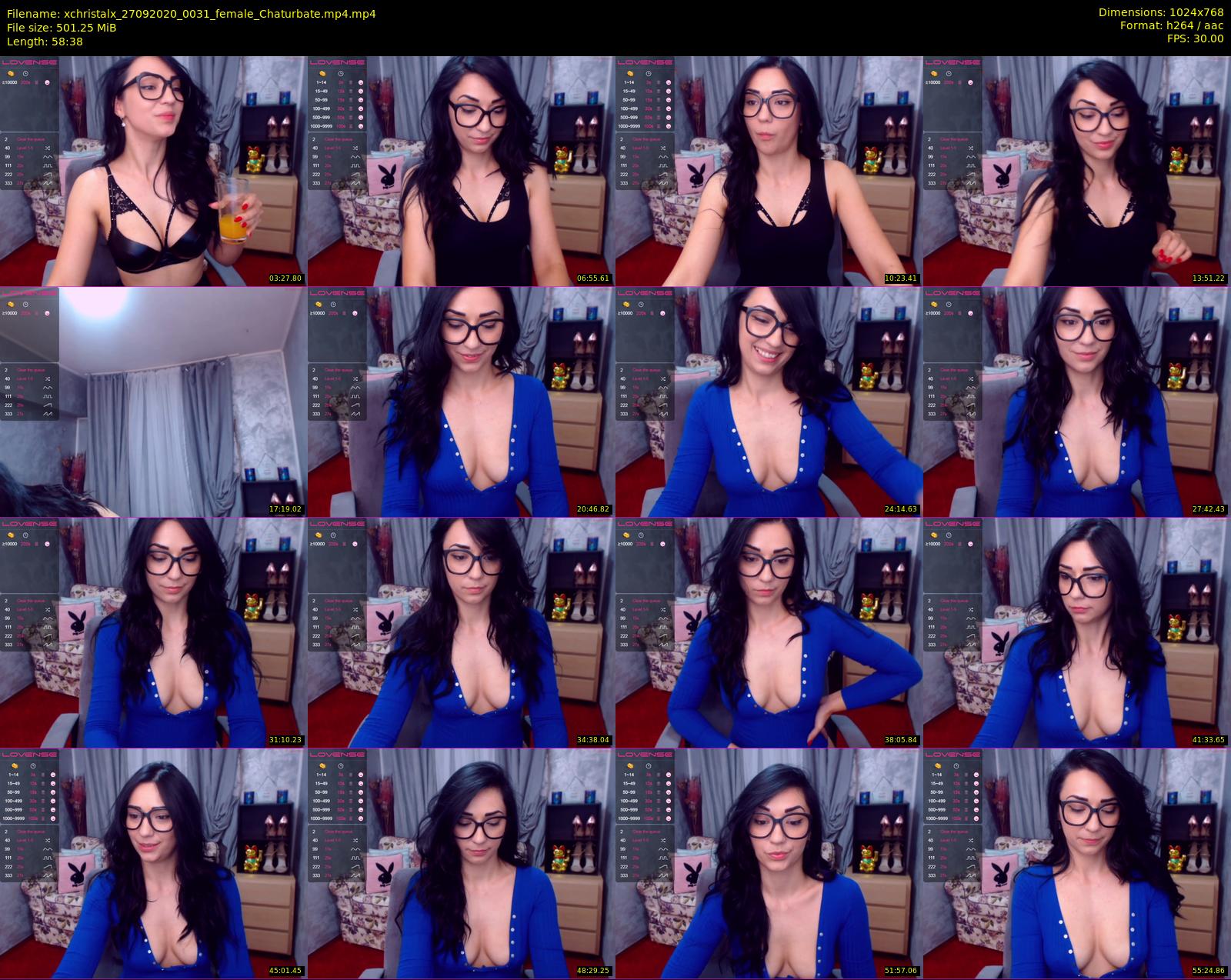 xchristalx — 59 minute Chaturbate female cam show recording, 720p, Sep 27, 2020