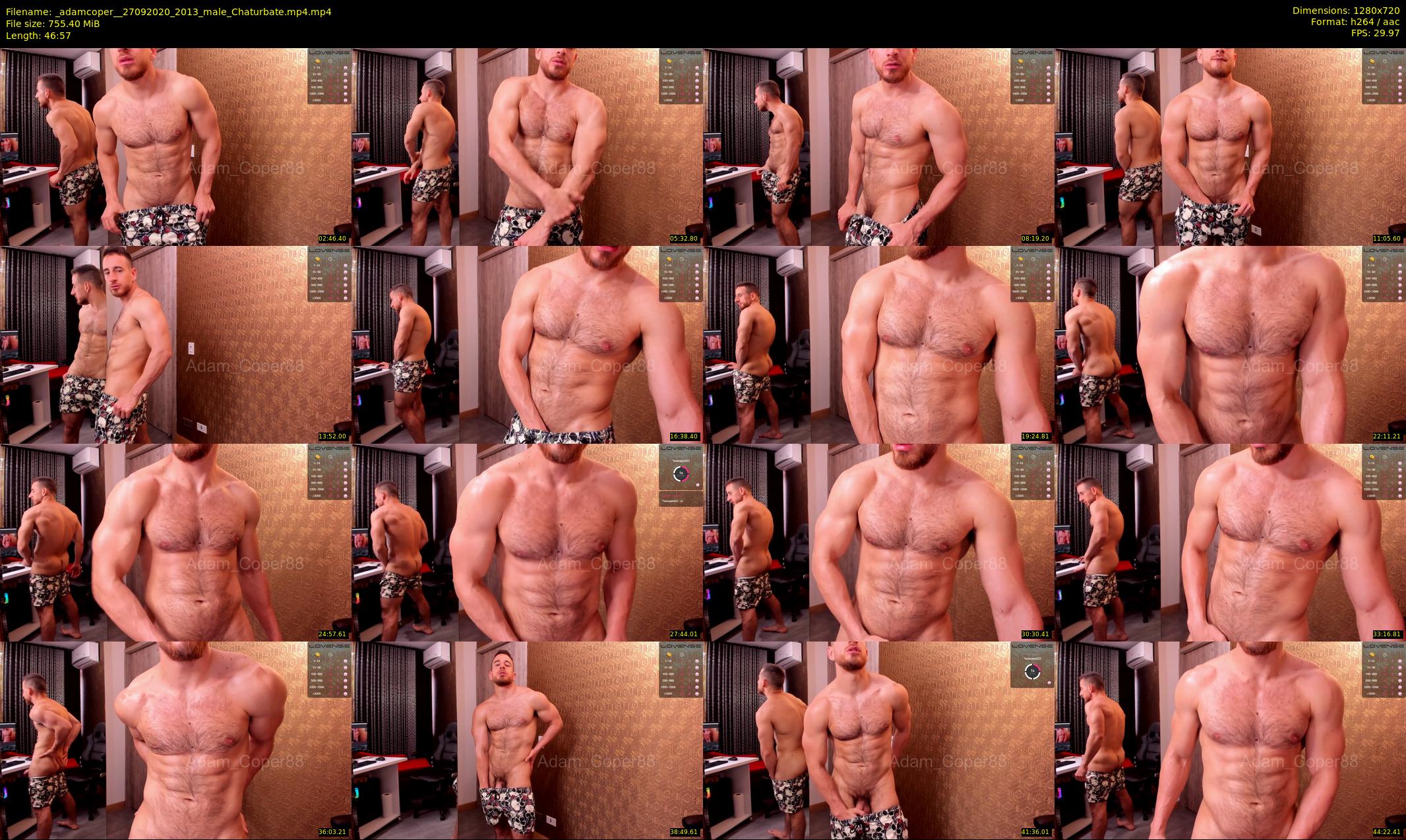 _adamcoper_ — 47 minute Chaturbate male cam show recording, 720p, Sep 27, 2020