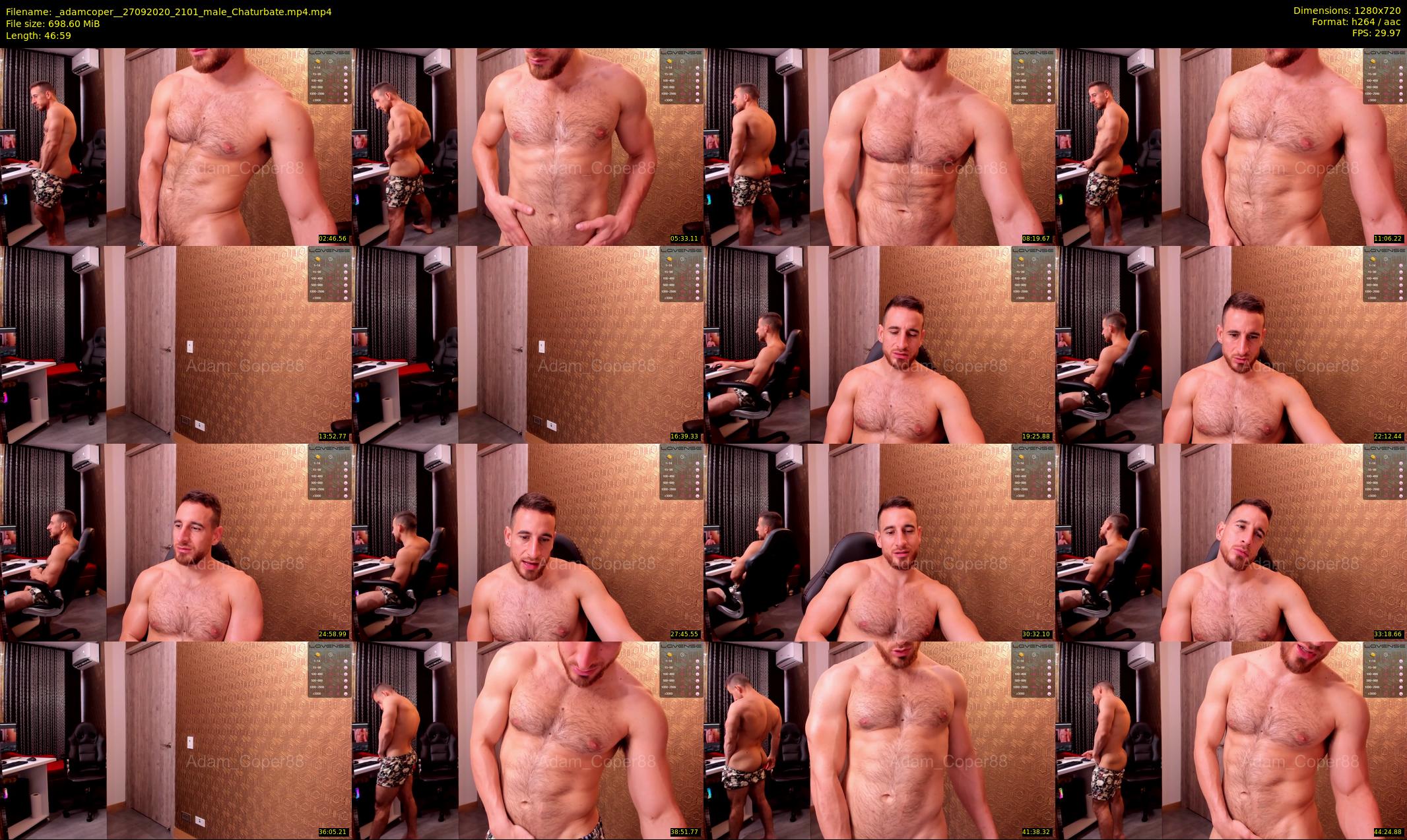_adamcoper_ — 47 minute Chaturbate male cam show recording, 720p, Sep 27, 2020