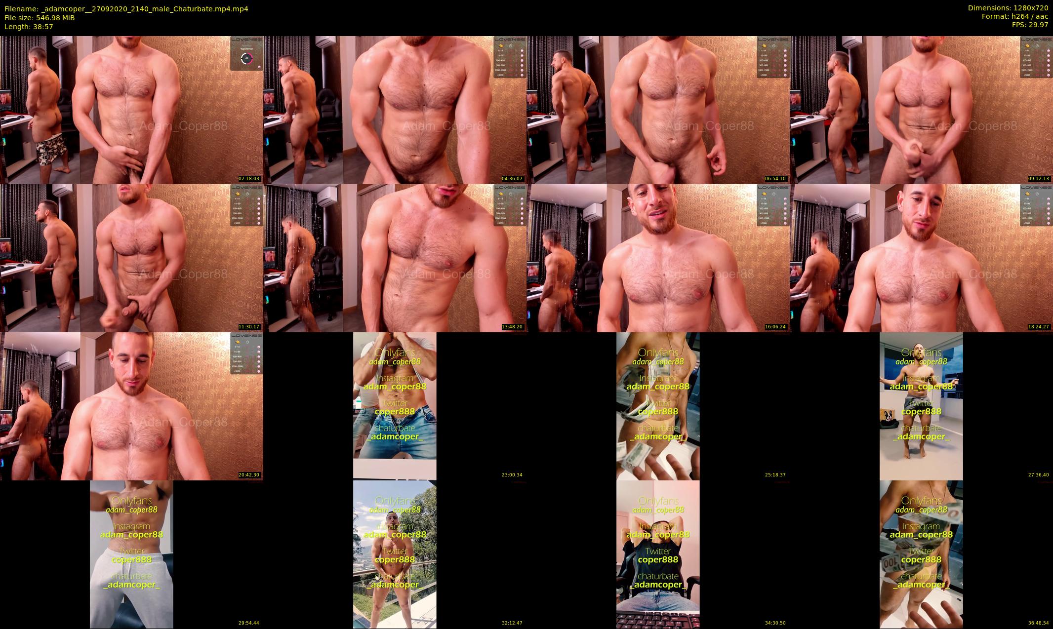 _adamcoper_ — 39 minute Chaturbate male cam show recording, 720p, Sep 27, 2020
