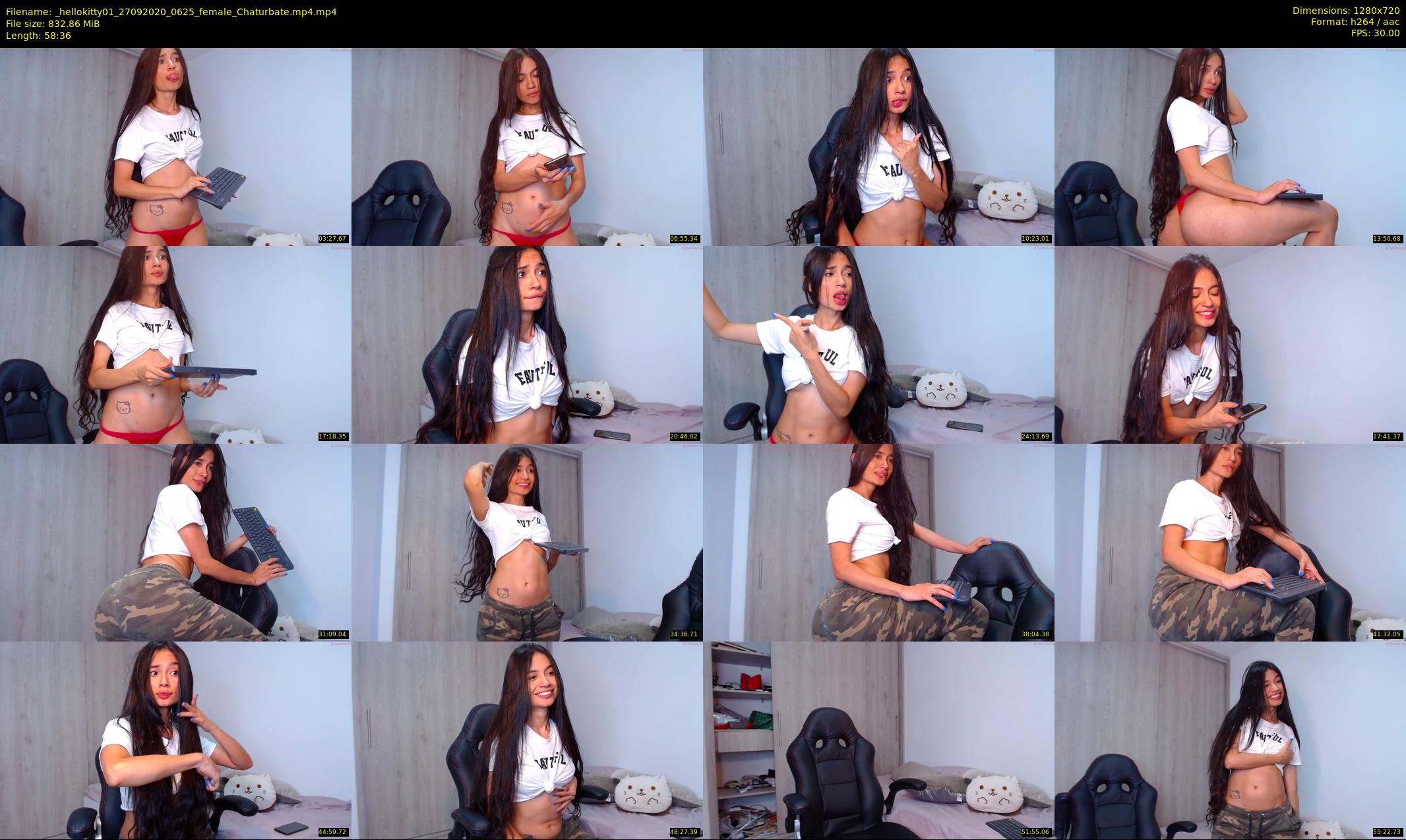 _hellokitty01 — 59 minute Chaturbate female cam show recording, 720p, Sep 27, 2020