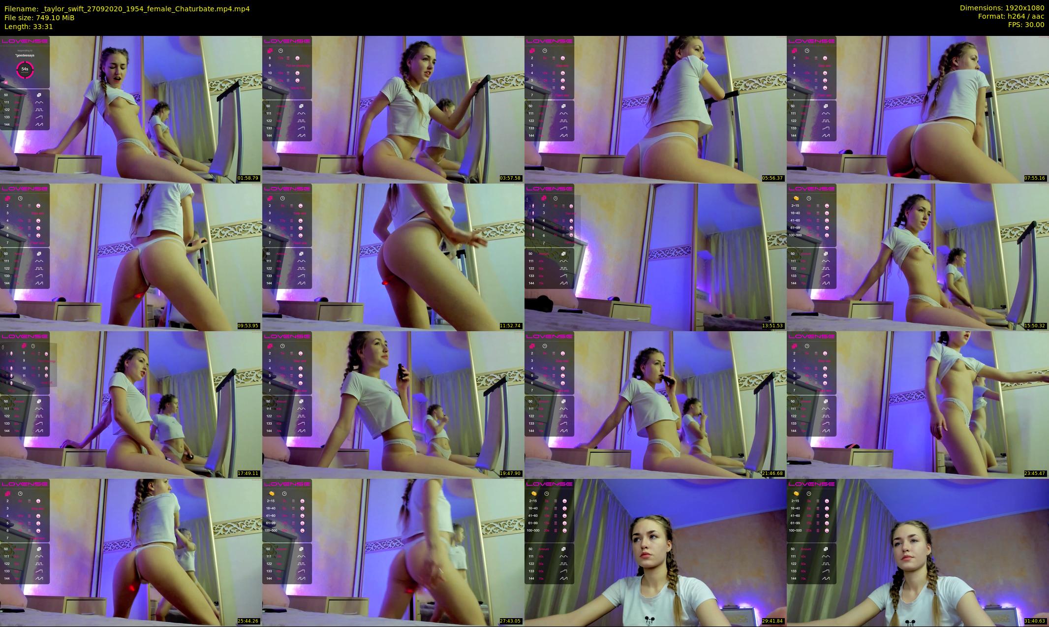 _taylor_swift — 34 minute Chaturbate female cam show recording, 1080p, Sep 27, 2020