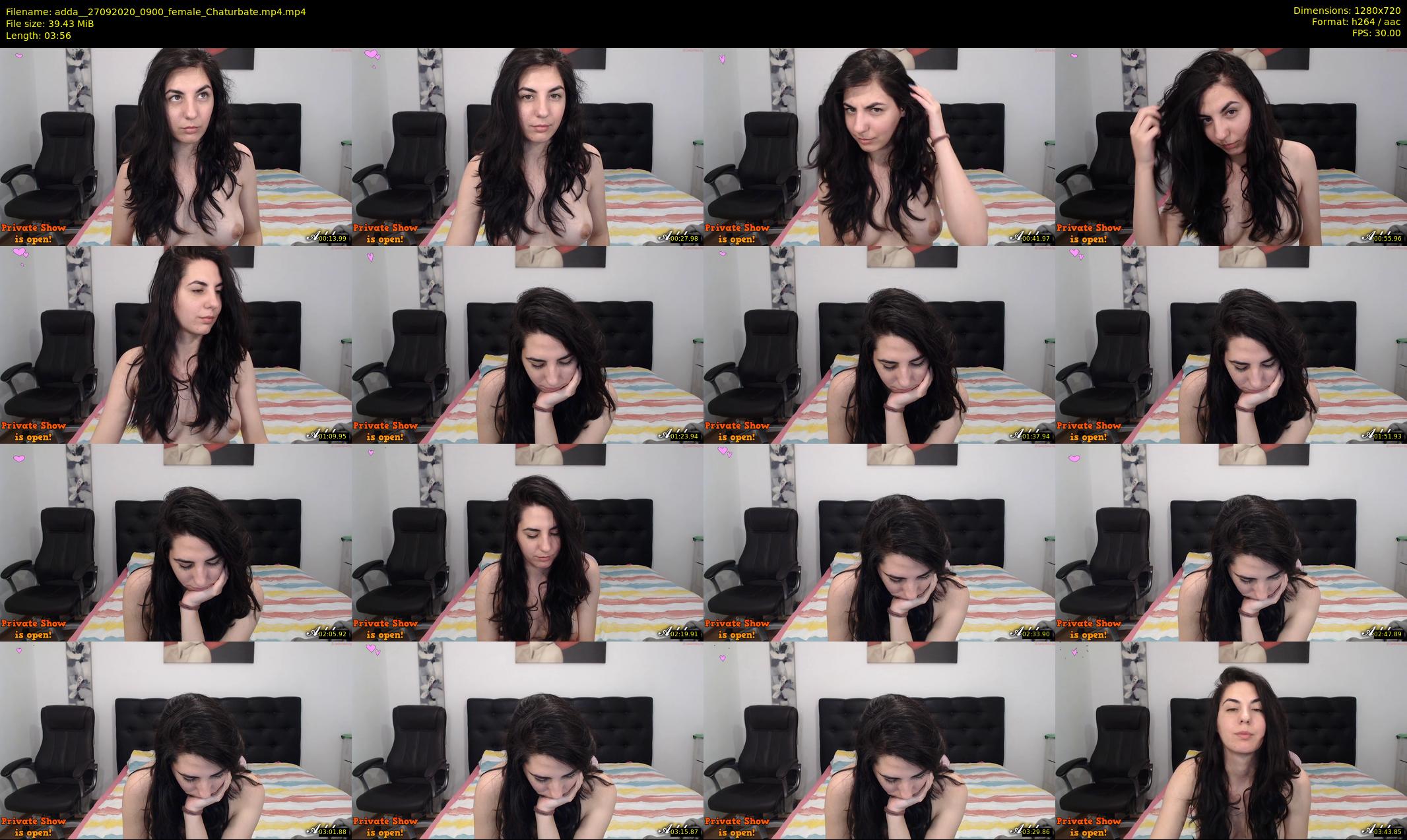 adda_ — 4 minute Chaturbate female cam show recording, 720p, Sep 27, 2020