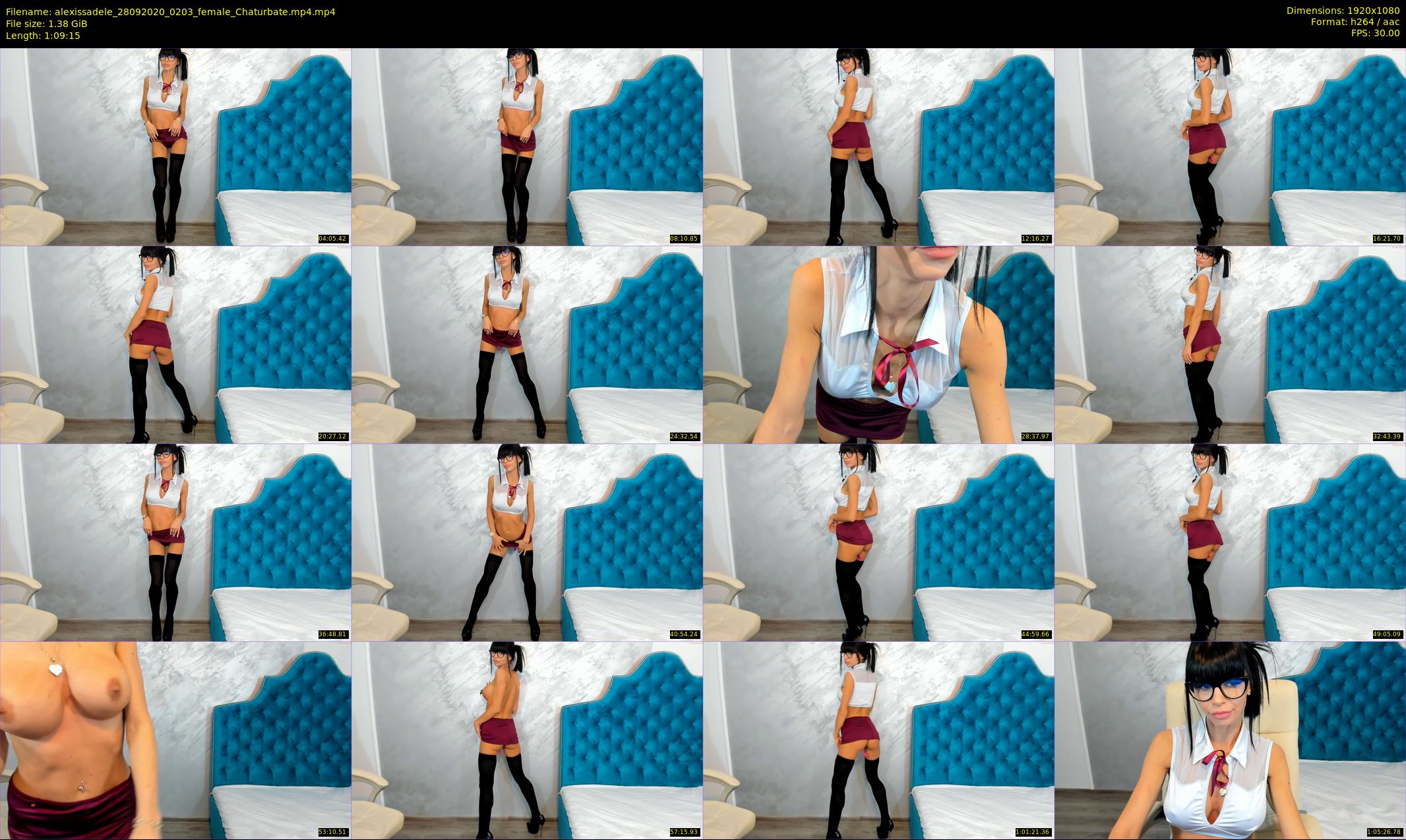 alexissadele — 70 minute Chaturbate female cam show recording, 1080p, Sep 28, 2020