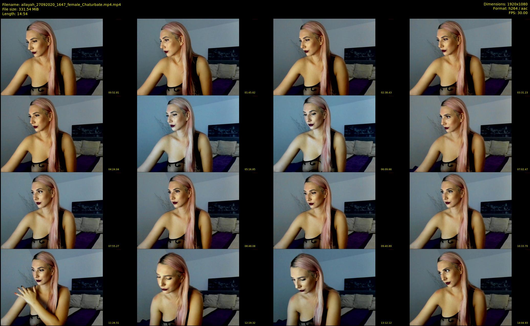 allayah — 15 minute Chaturbate female cam show recording, 1080p, Sep 27, 2020