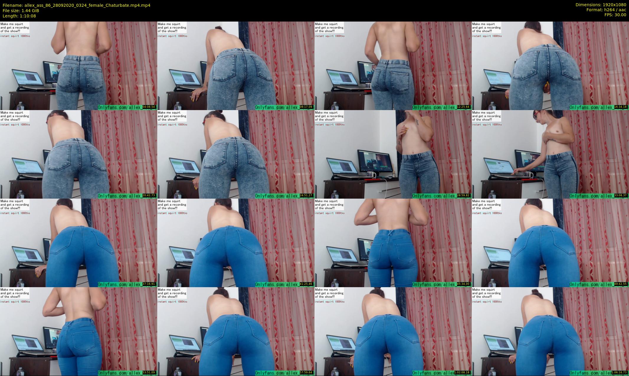 allex_ass_86 — 71 minute Chaturbate female cam show recording, 1080p, Sep 28, 2020