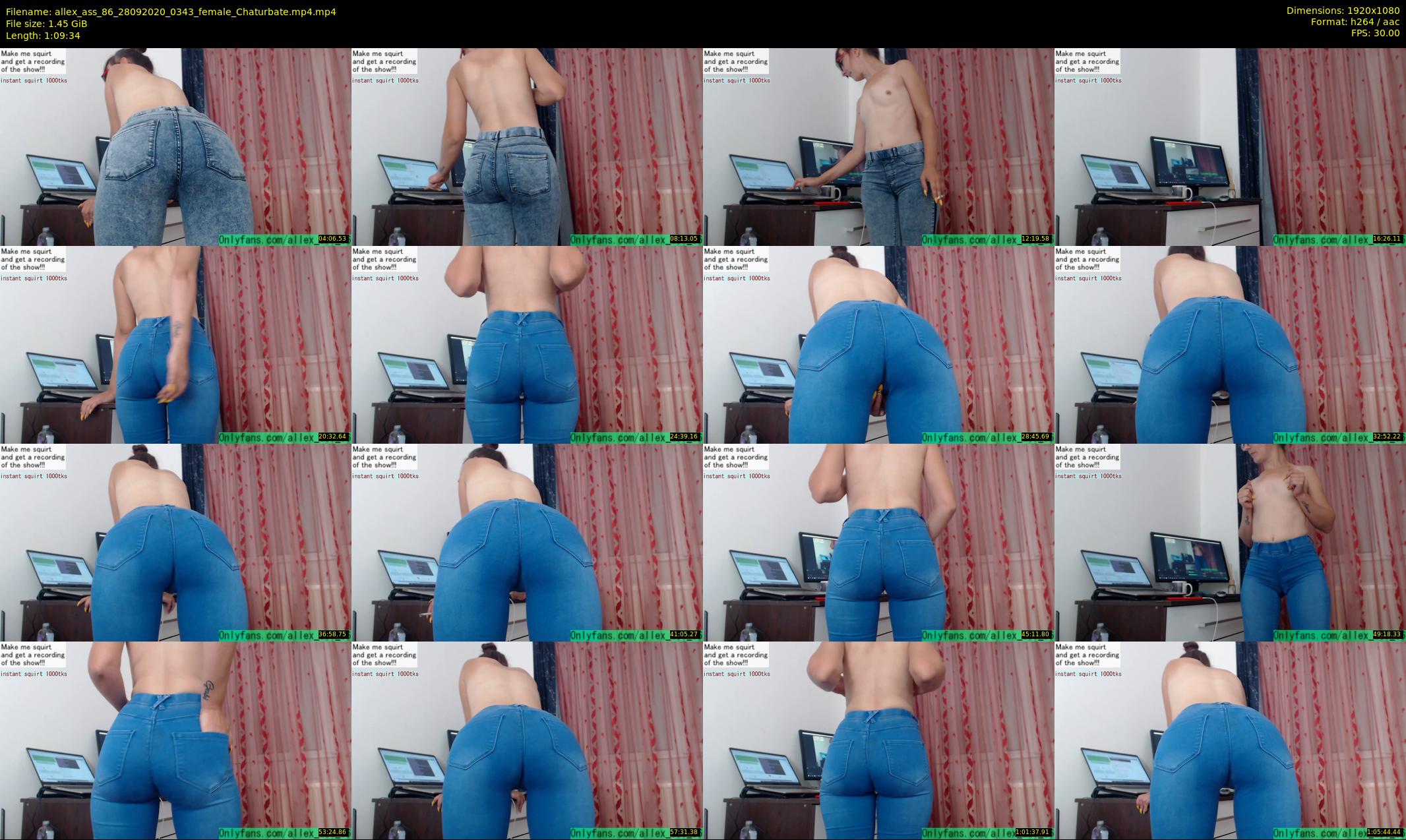 allex_ass_86 — 70 minute Chaturbate female cam show recording, 1080p, Sep 28, 2020