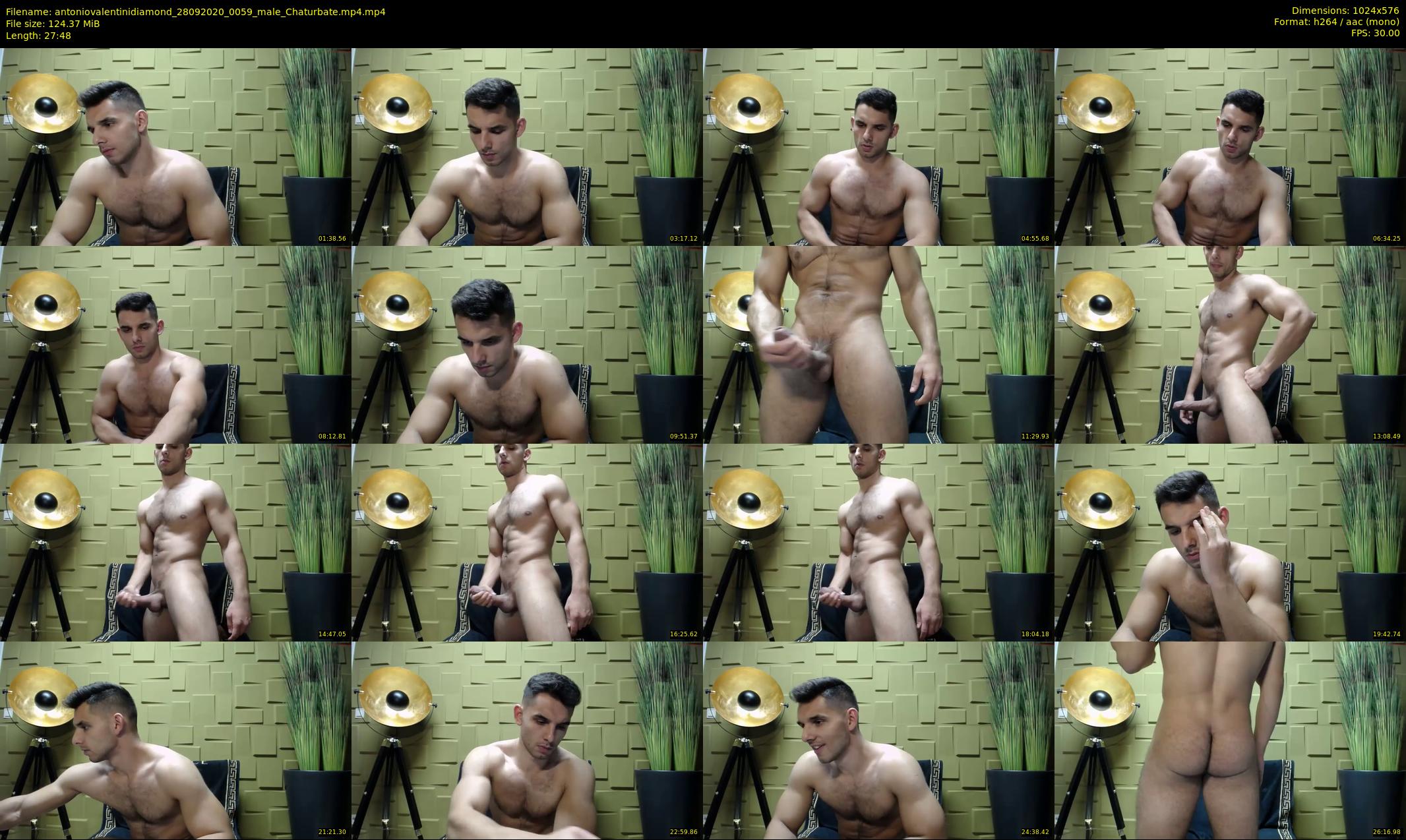 antoniovalentinidiamond — 28 minute Chaturbate male cam show recording, 480p, Sep 28, 2020