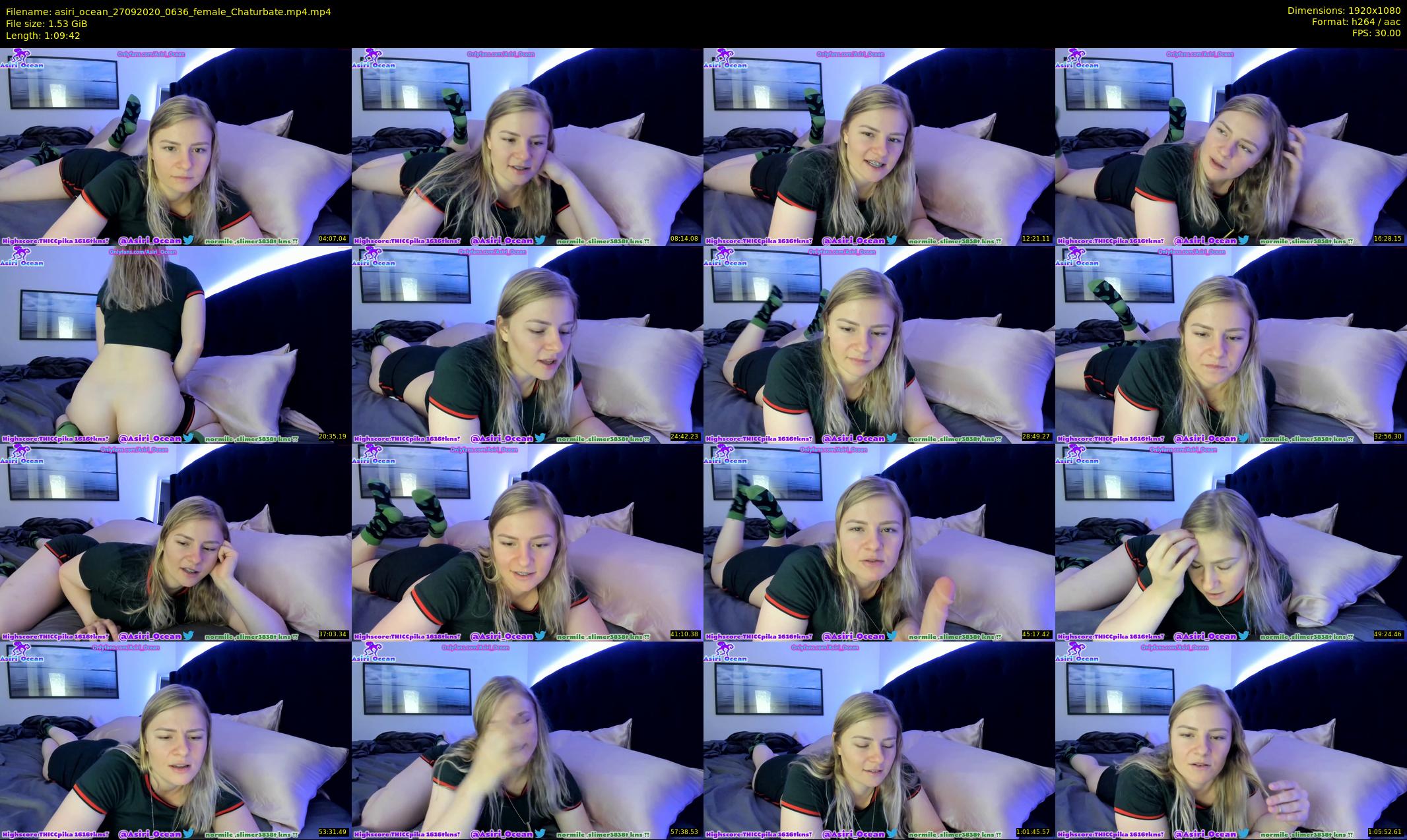 asiri_ocean — 70 minute Chaturbate female cam show recording, 1080p, Sep 27, 2020