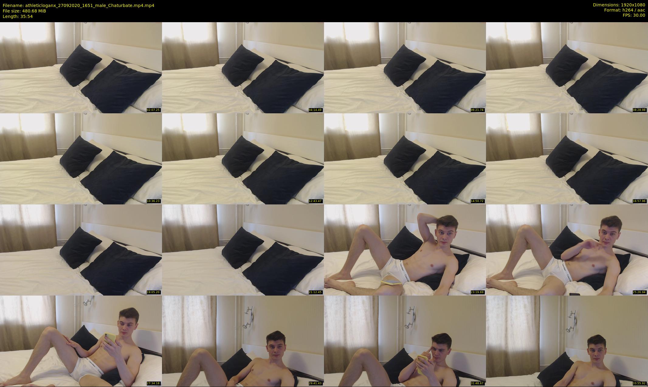athleticloganx — 36 minute Chaturbate male cam show recording, 1080p, Sep 27, 2020