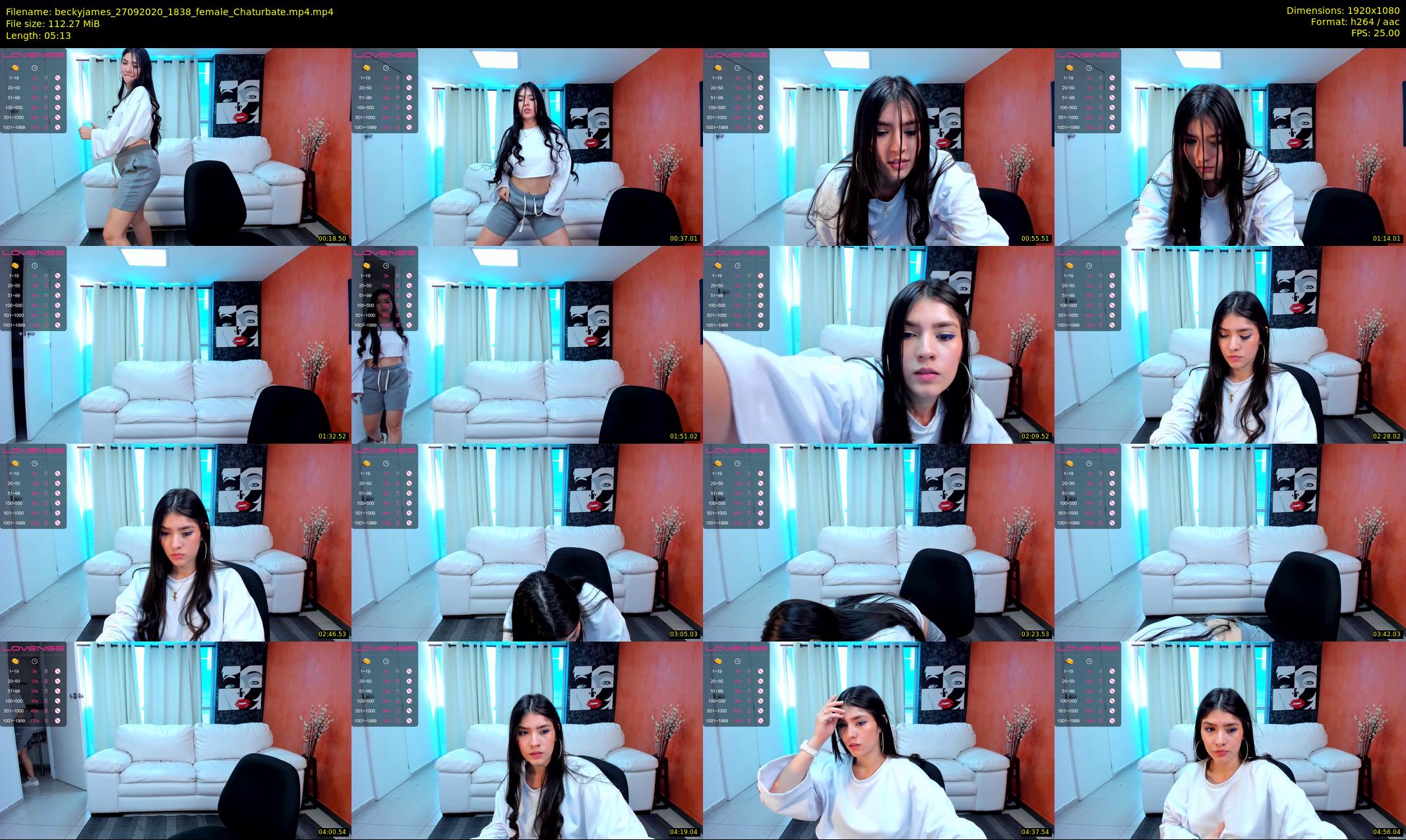 beckyjames — 6 minute Chaturbate female cam show recording, 1080p, Sep 27, 2020