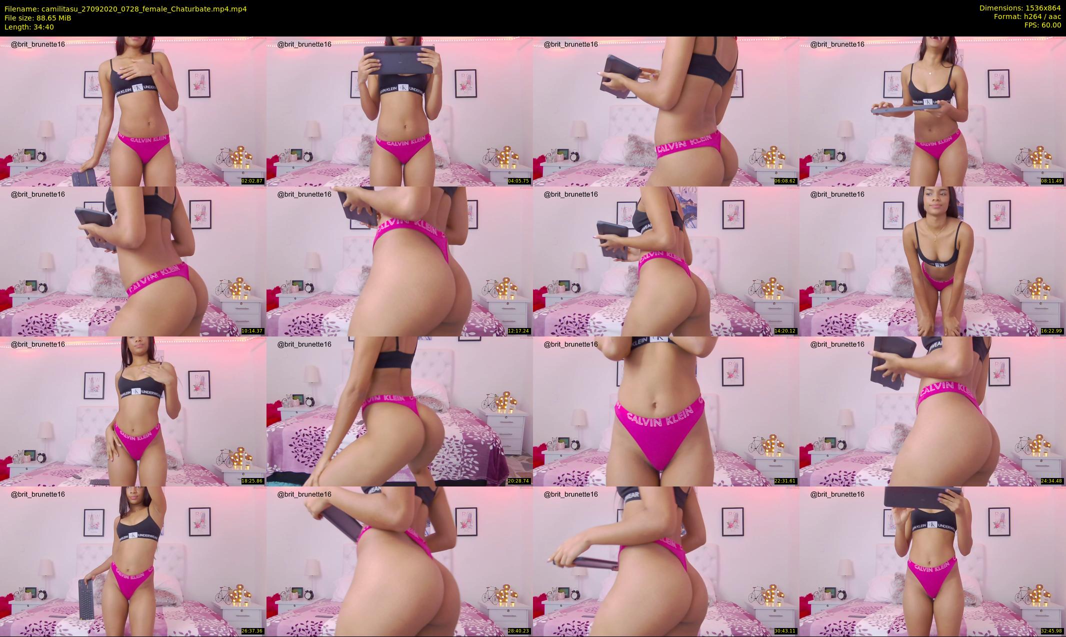 camilitasu — 35 minute Chaturbate female cam show recording, 720p, Sep 27, 2020