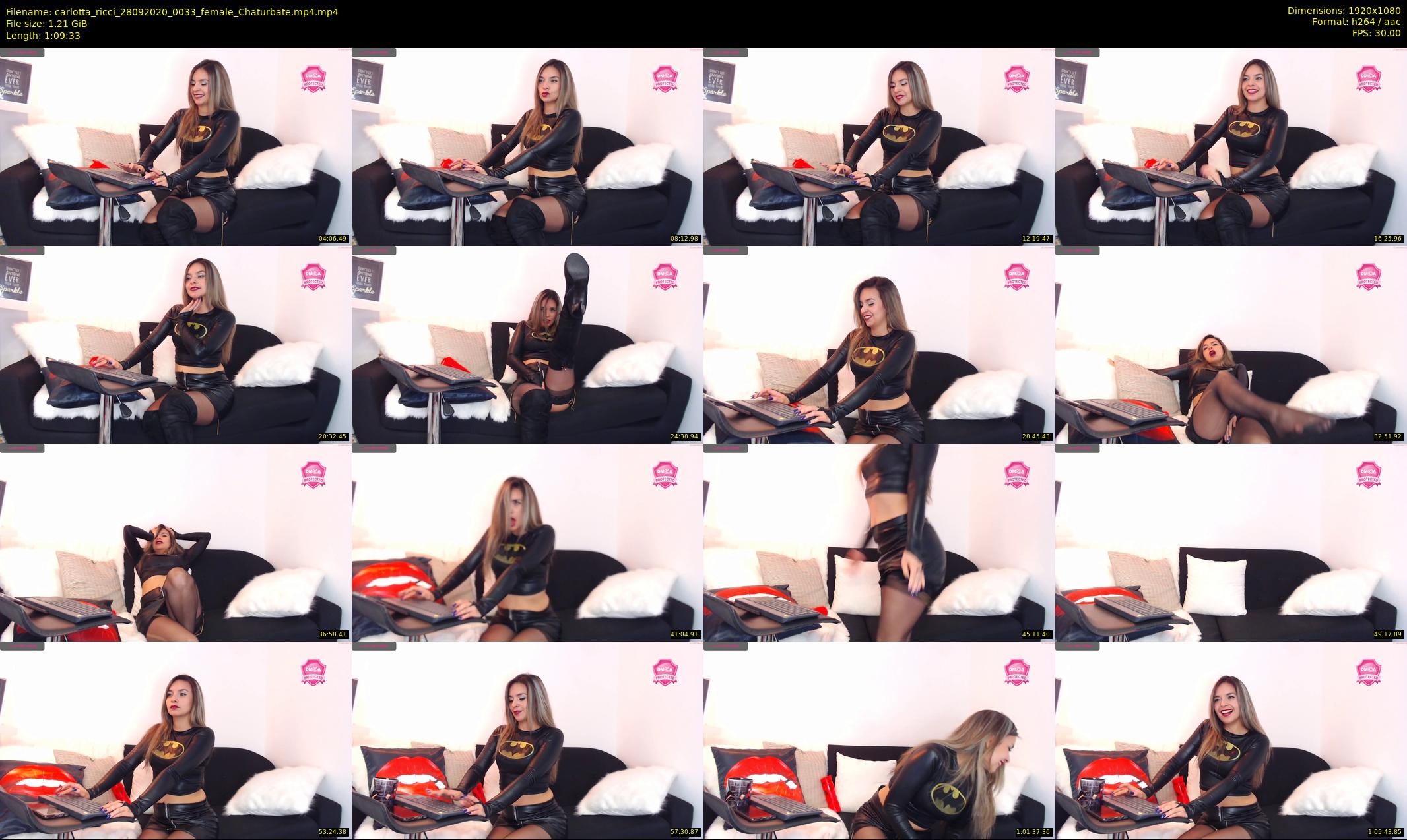 carlotta_ricci — 70 minute Chaturbate female cam show recording, 1080p, Sep 28, 2020
