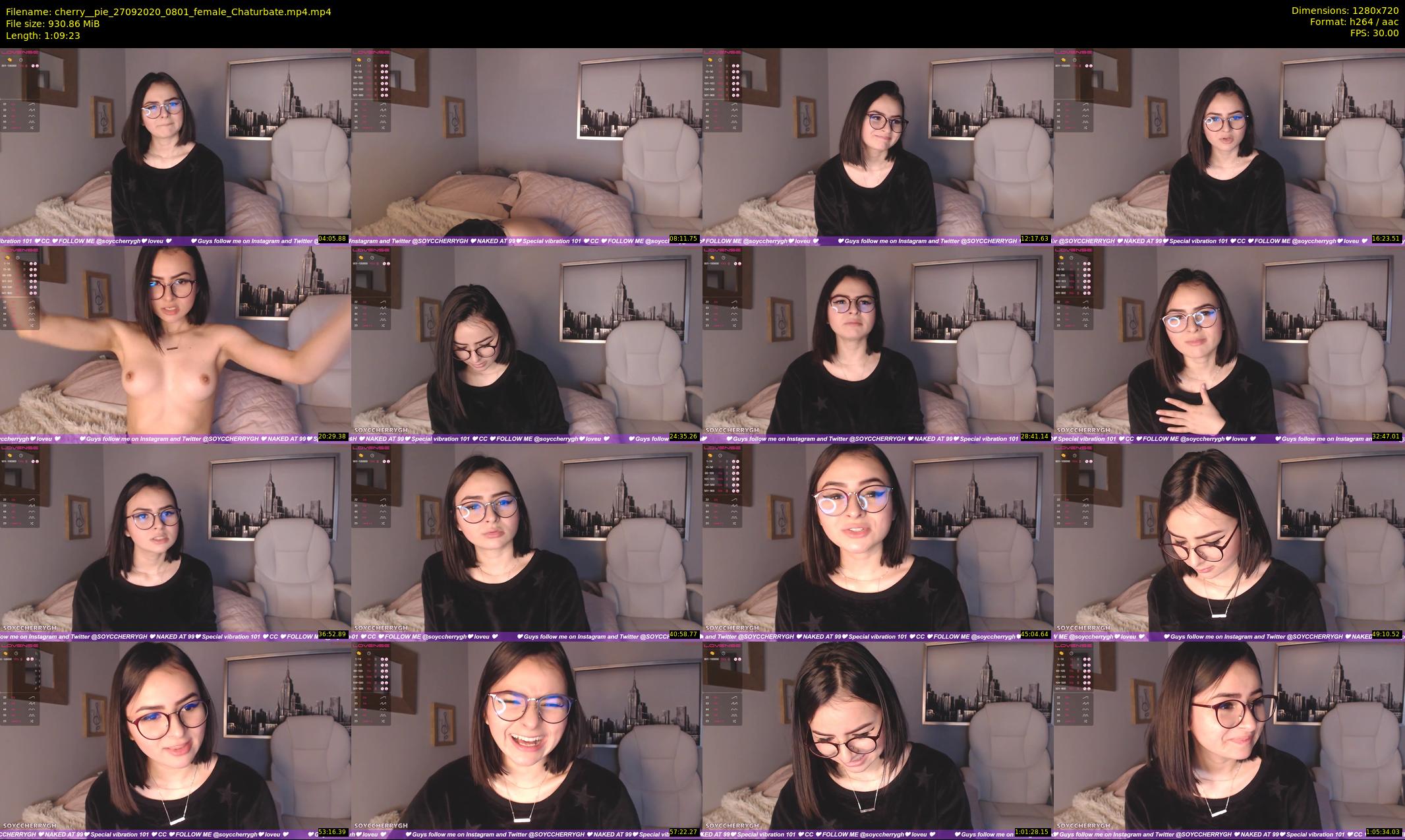cherry__pie — 70 minute Chaturbate female cam show recording, 720p, Sep 27, 2020