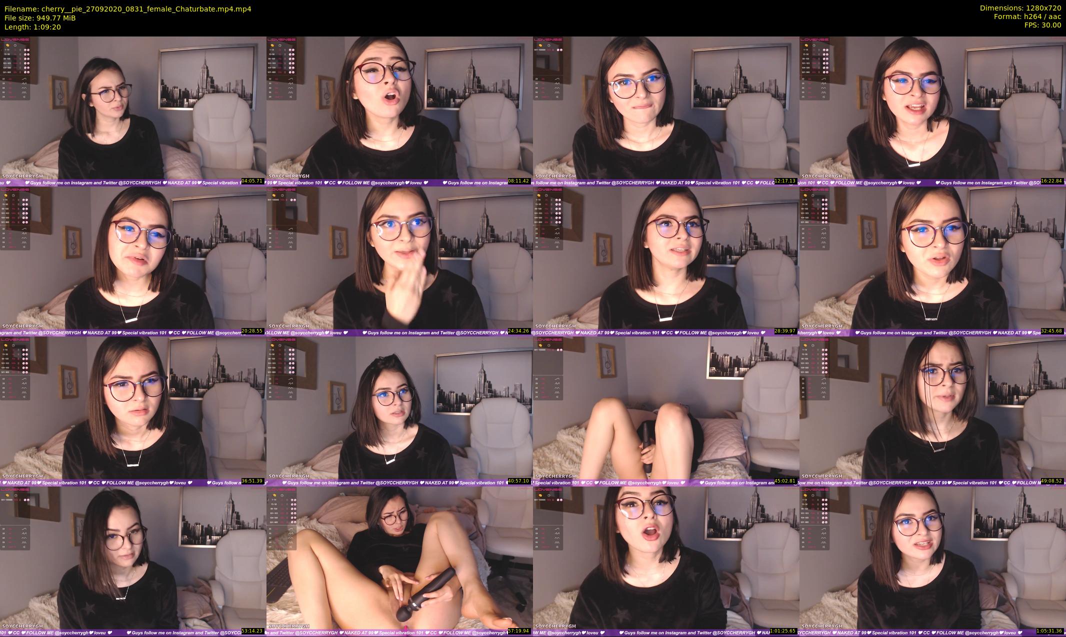 cherry__pie — 70 minute Chaturbate female cam show recording, 720p, Sep 27, 2020