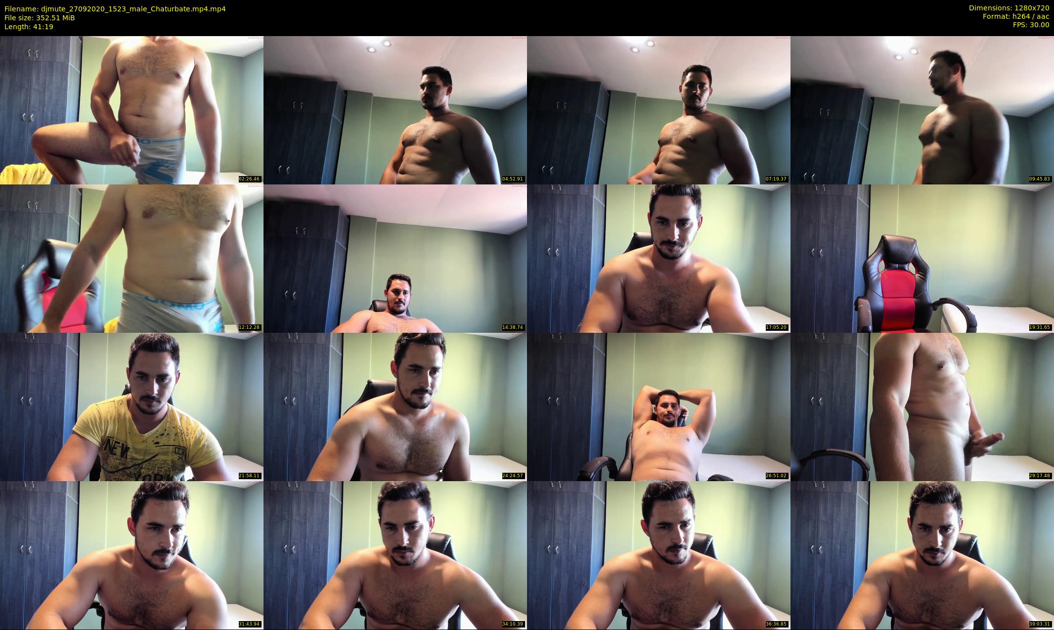 djmute — 42 minute Chaturbate male cam show recording, 720p, Sep 27, 2020