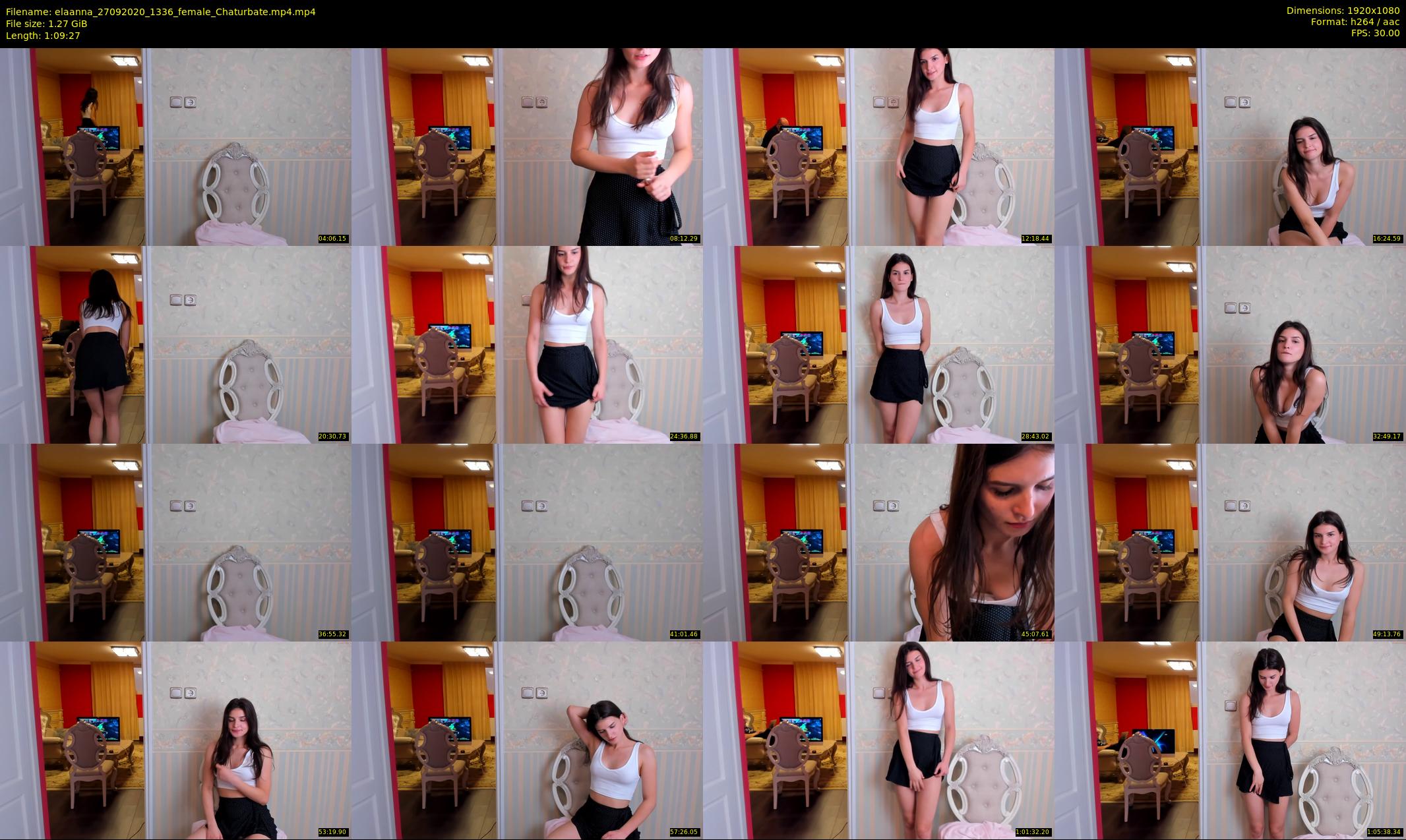 elaanna — 70 minute Chaturbate female cam show recording, 1080p, Sep 27, 2020