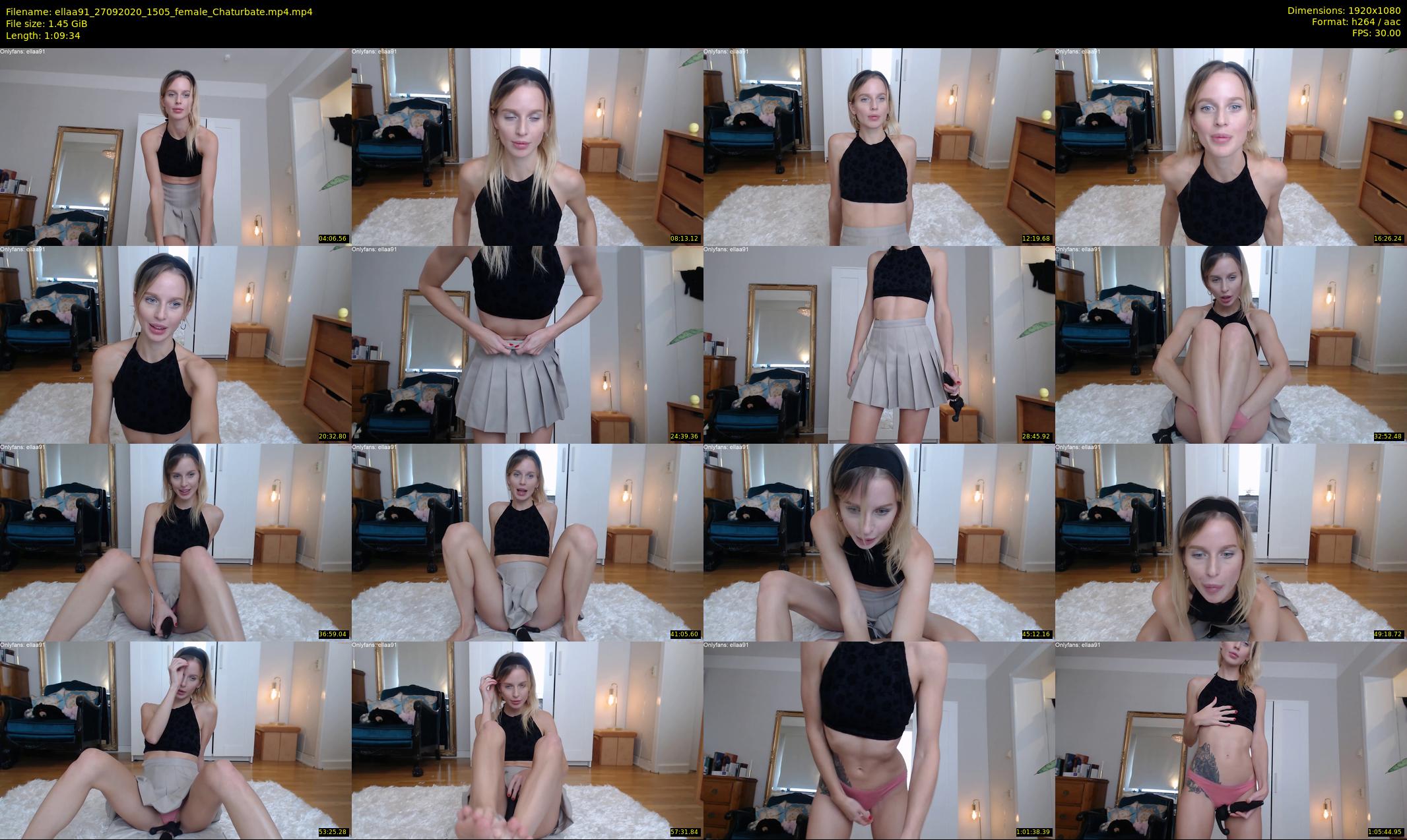 ellaa91 — 70 minute Chaturbate female cam show recording, 1080p, Sep 27, 2020