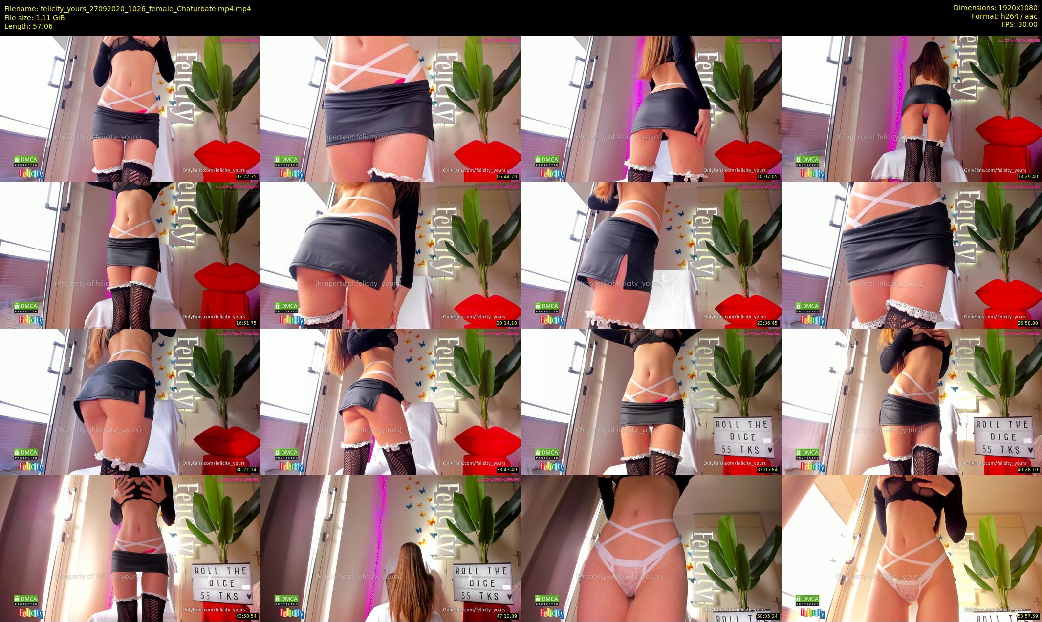 felicity_yours — 58 minute Chaturbate female cam show recording, 1080p, Sep 27, 2020