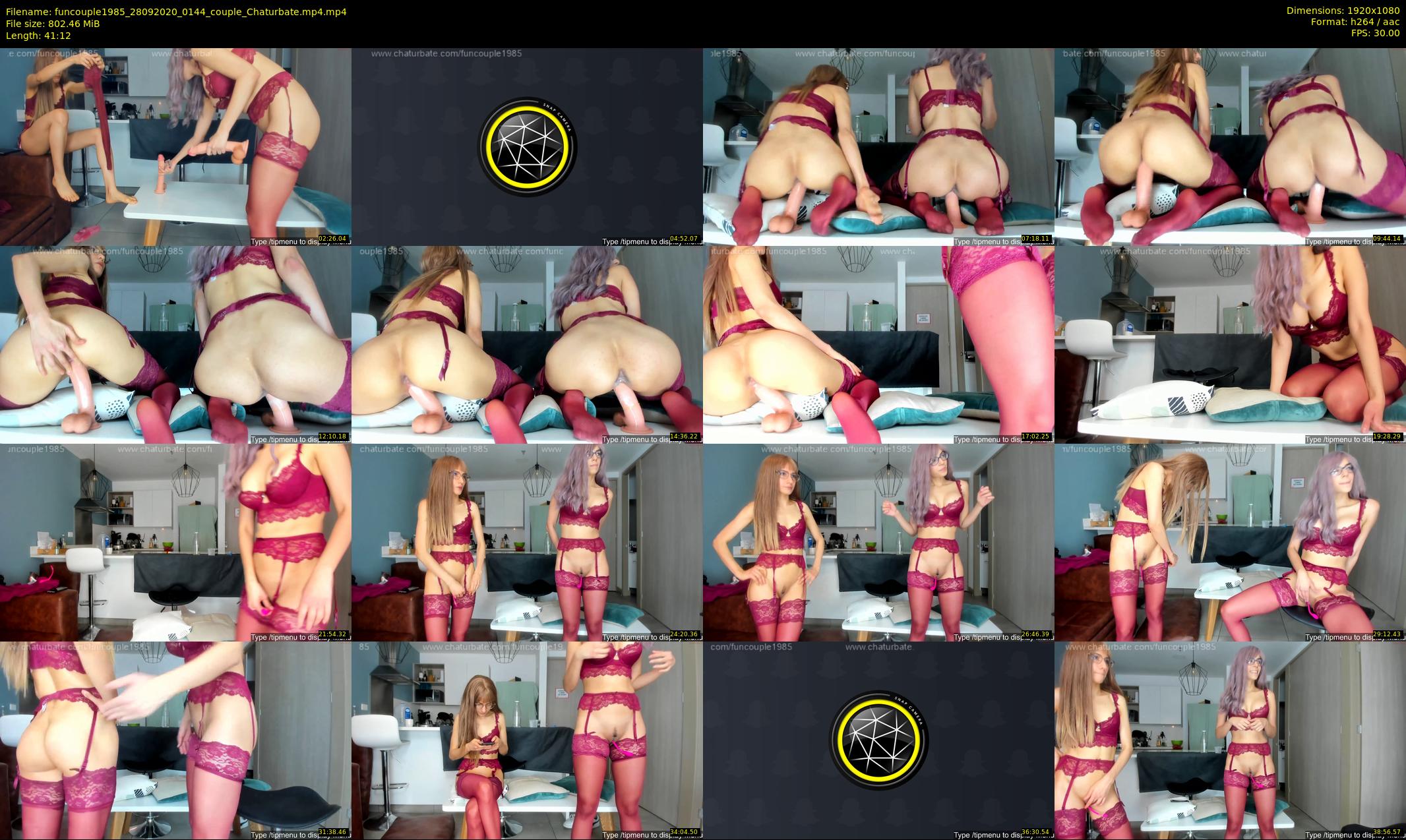 funcouple1985 — 42 minute Chaturbate couple cam show recording, 1080p, Sep 28, 2020
